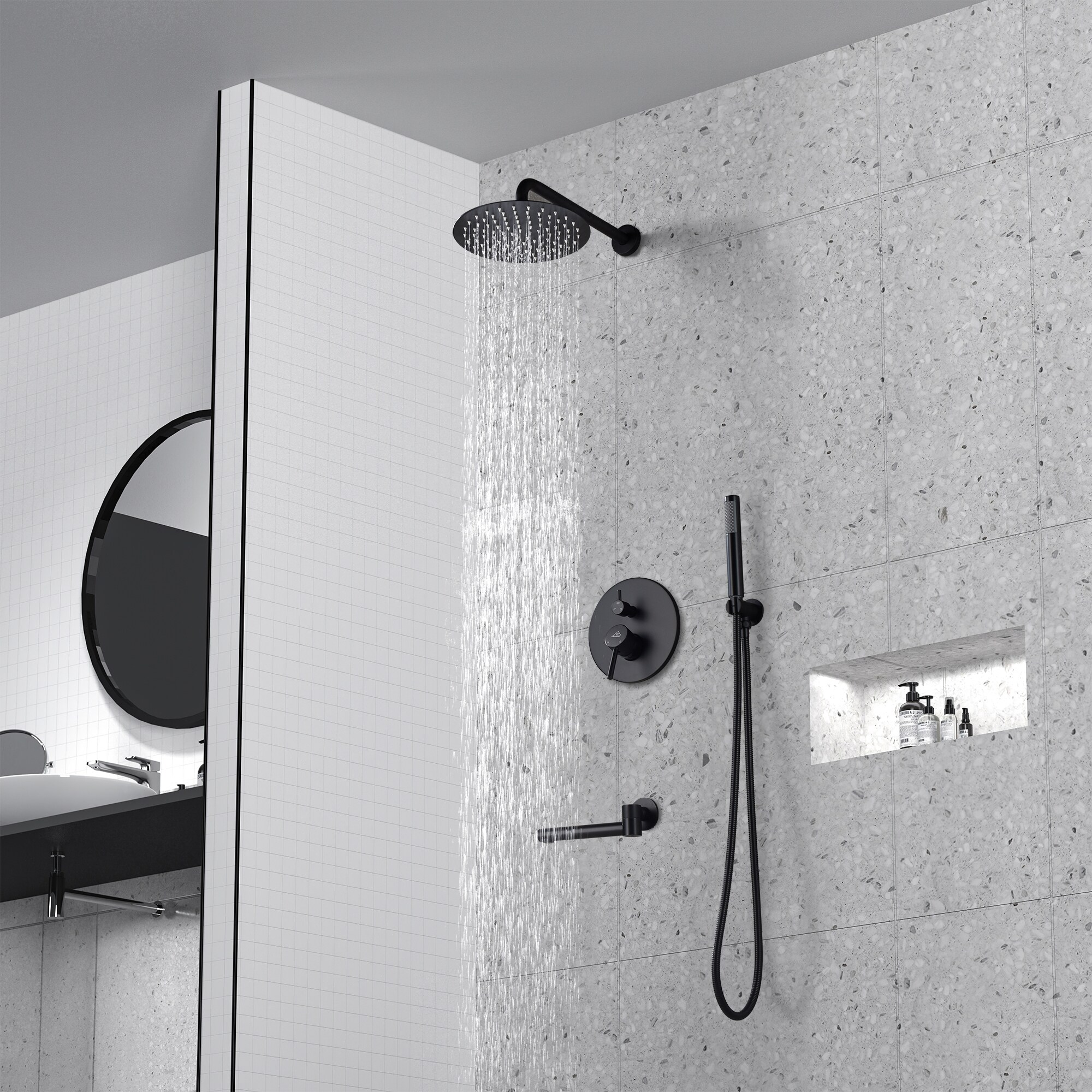 CASAINC M6202-A-10-CP Showerhead-Bar-Panels - View #3
