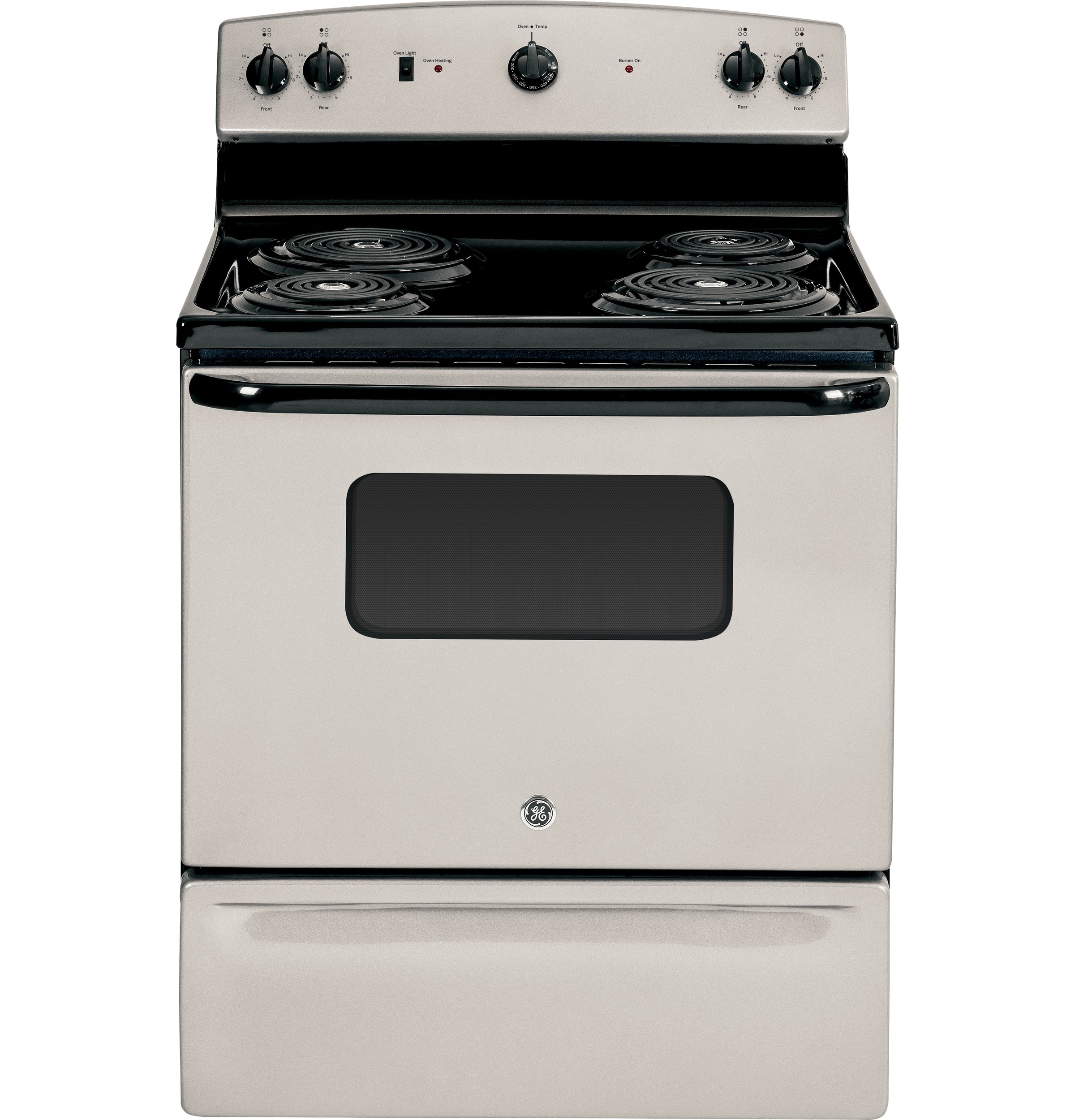 GE 30-in 4 Elements 5-cu ft Freestanding Electric Range (Stainless