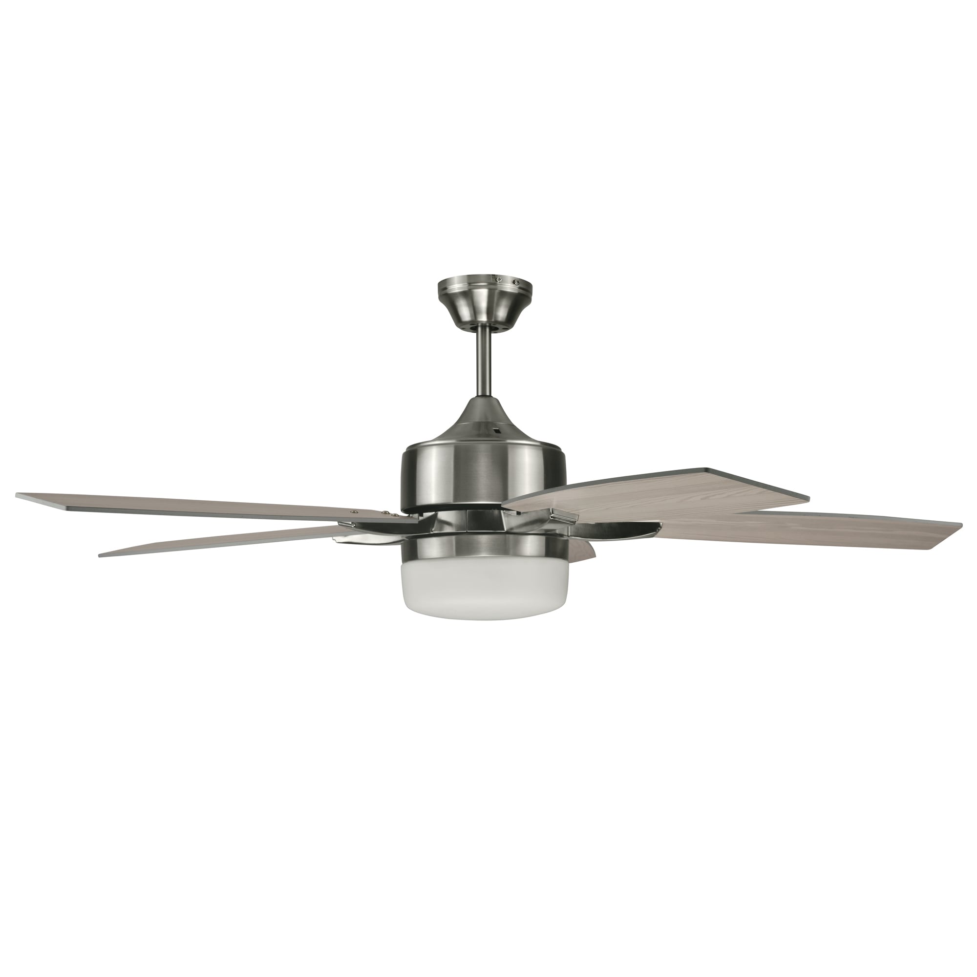 Design House Grayson 52-in Brushed Nickel LED Indoor Ceiling Fan with ...