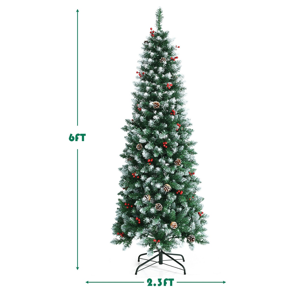 WELLFOR CM-HFY-23666US Artificial-Christmas-Trees - View #9