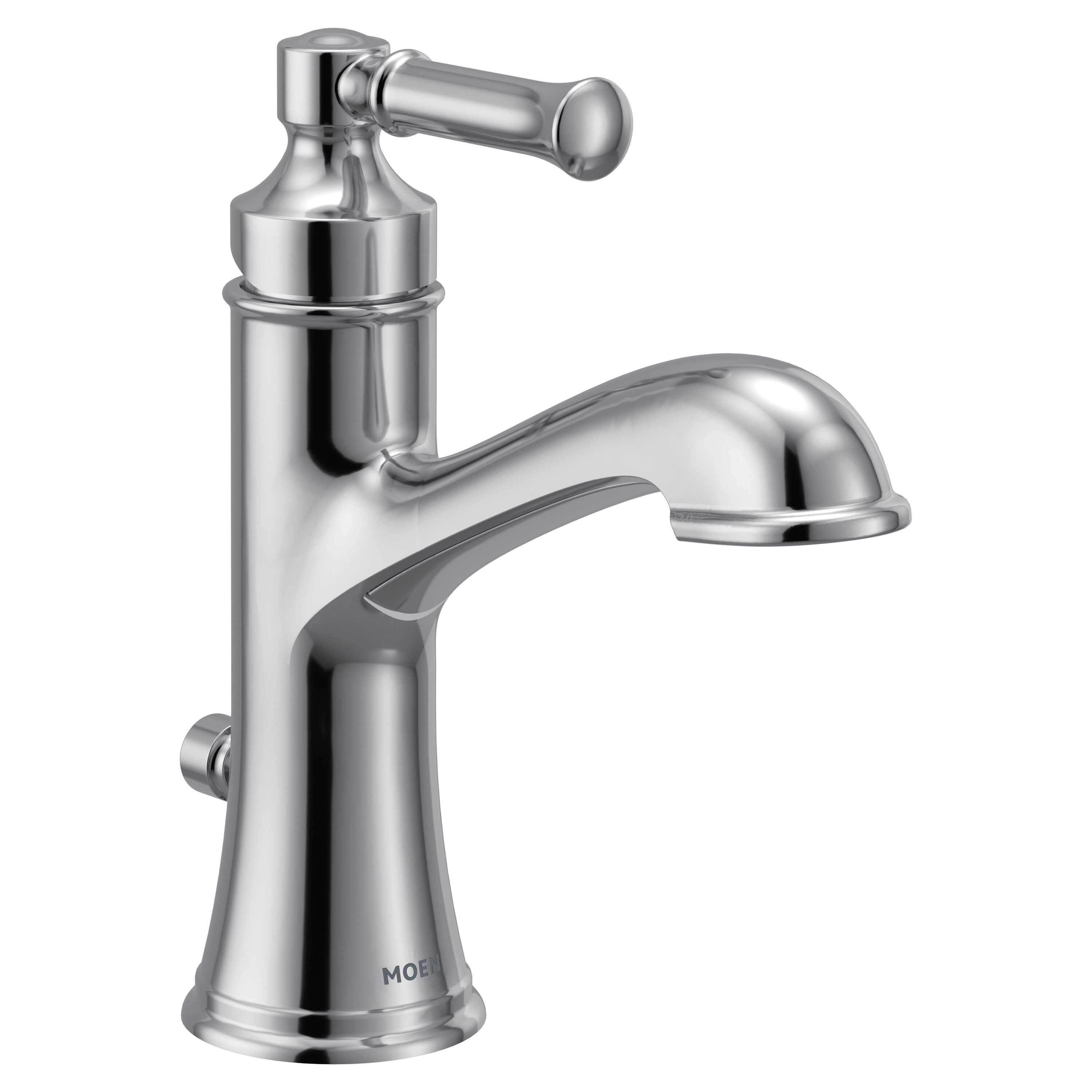 Moen Dartmoor Chrome Single Hole 1-Handle Bathroom Sink Faucet with ...