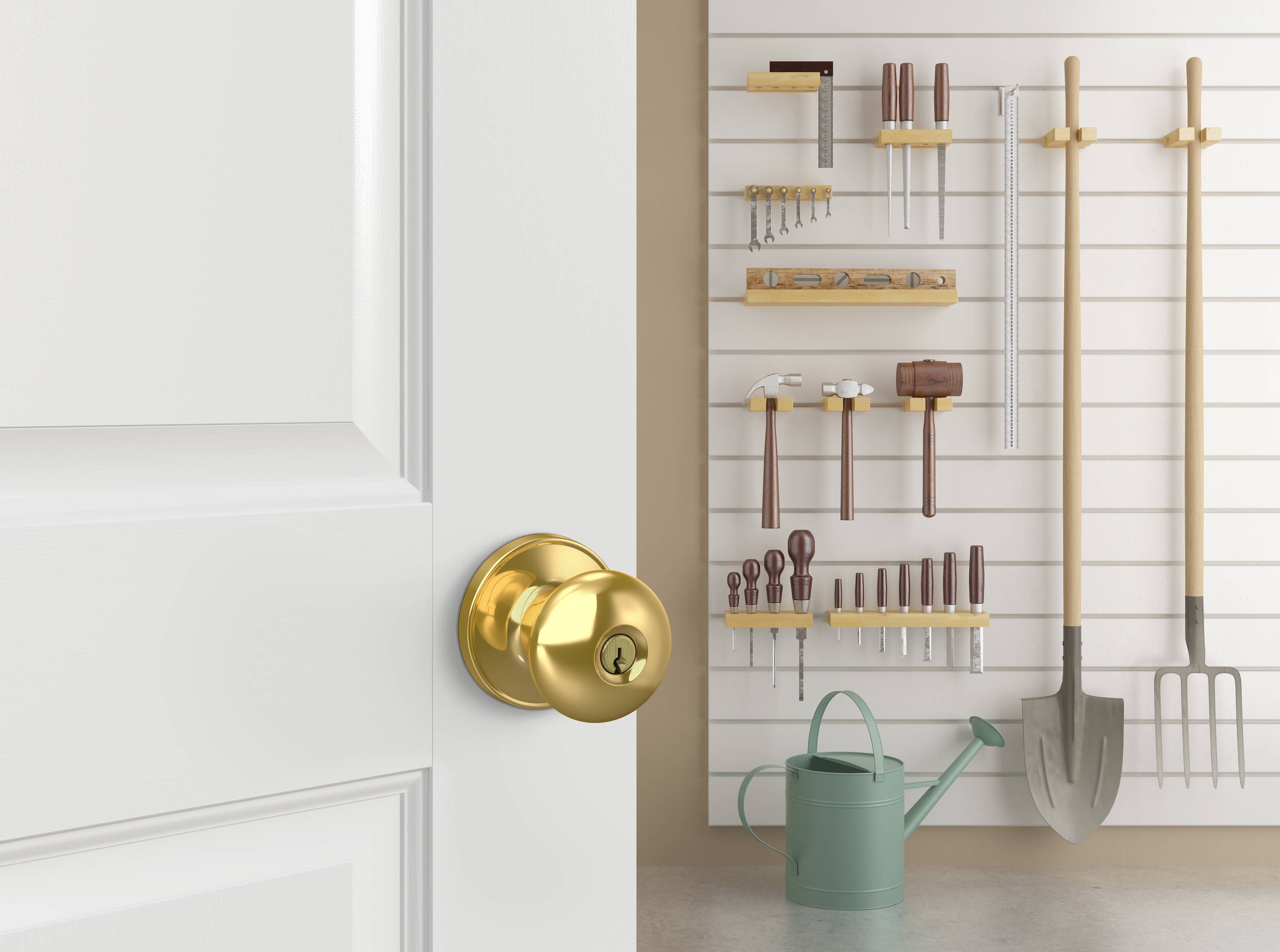 Home Front by Schlage U54 V MRW 605 Door-Knobs - View #2