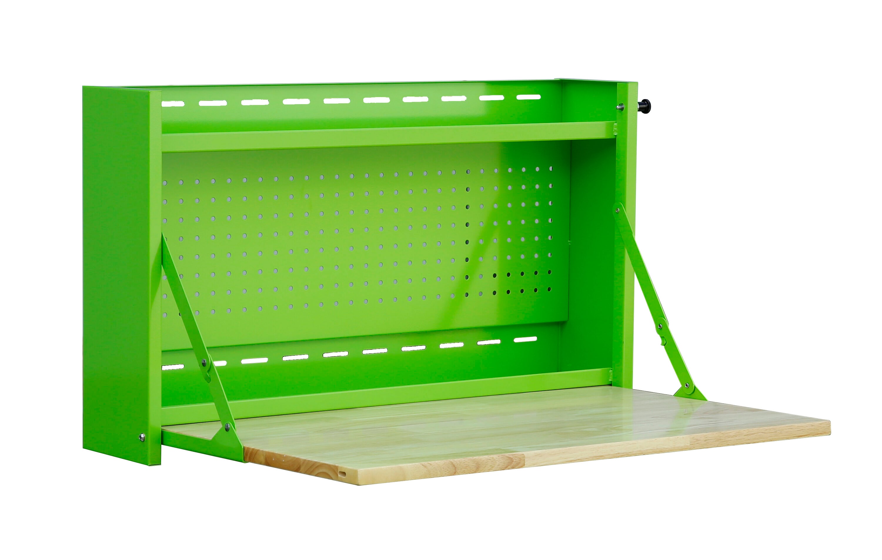 32-in L Lime Green Butcher Block Adjustable Height Work Bench | - Viper Tool Storage V32FWTBBLG