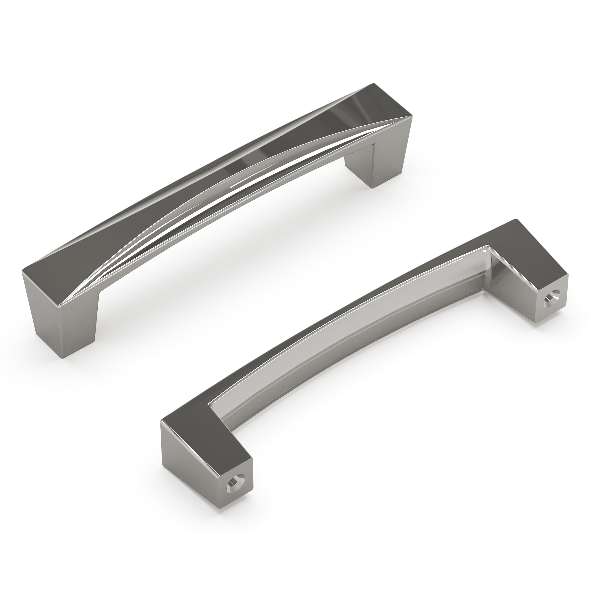 Hickory Hardware H076130-CH Crest 3-3/4-in , 96mm Center to Center Chrome Rectangular Handle