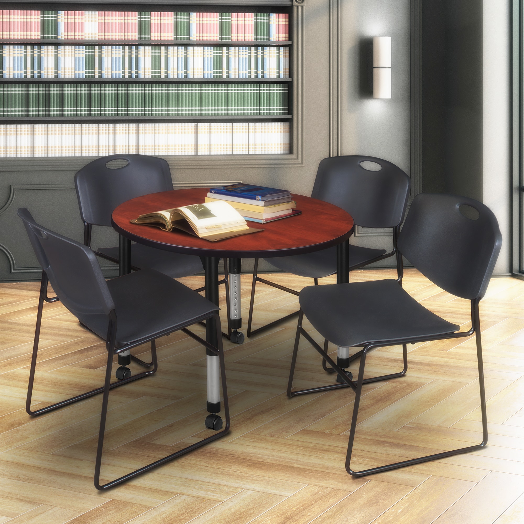 Regency TB36RNDCHAPCBK44BK Office-Tables - View #7