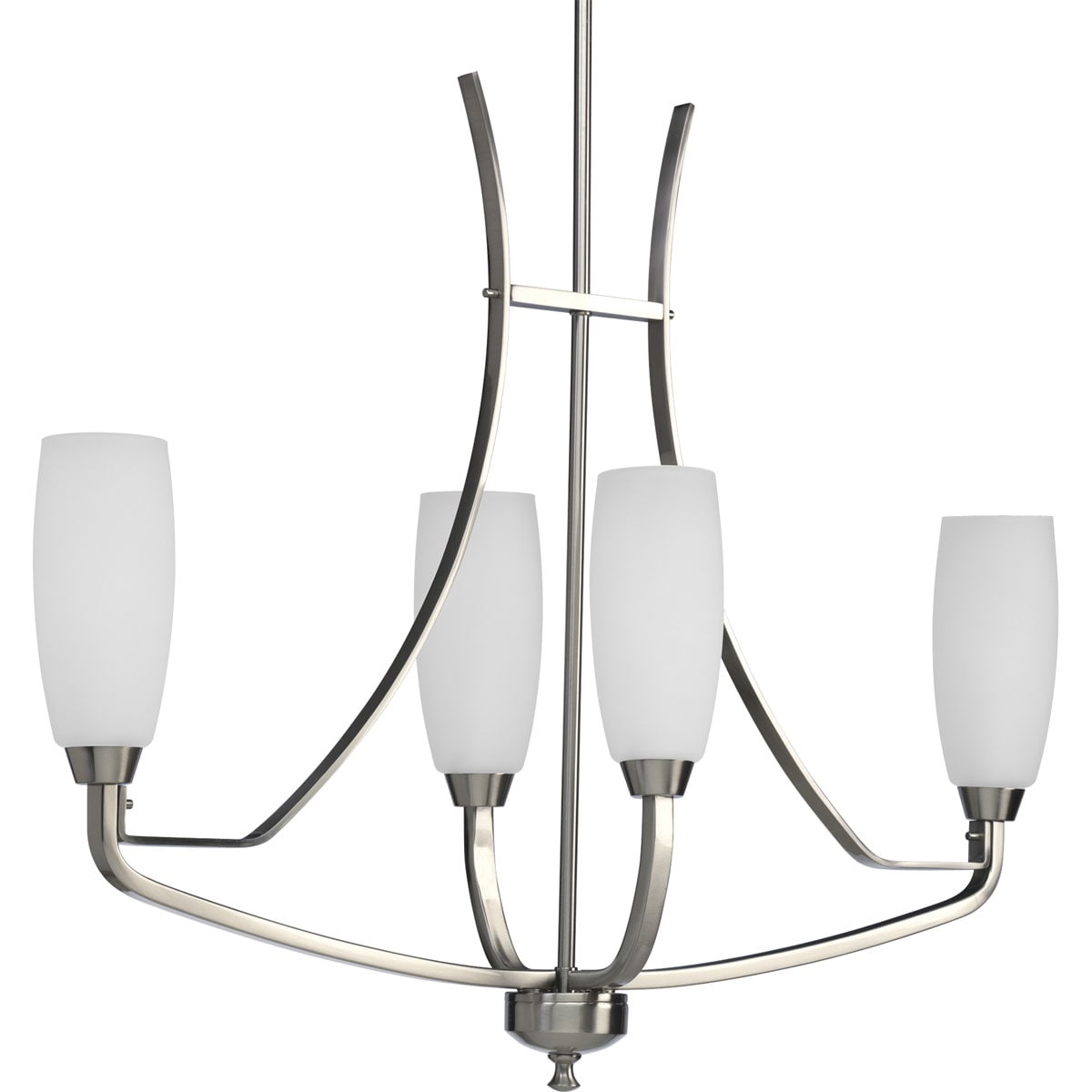 Progress Lighting P4435-09 Wisten 4 -Light Brushed Nickel Transitional For Use in Bedrooms, Dining Rooms, Foyers, Kitchens, Living Rooms Chandelier