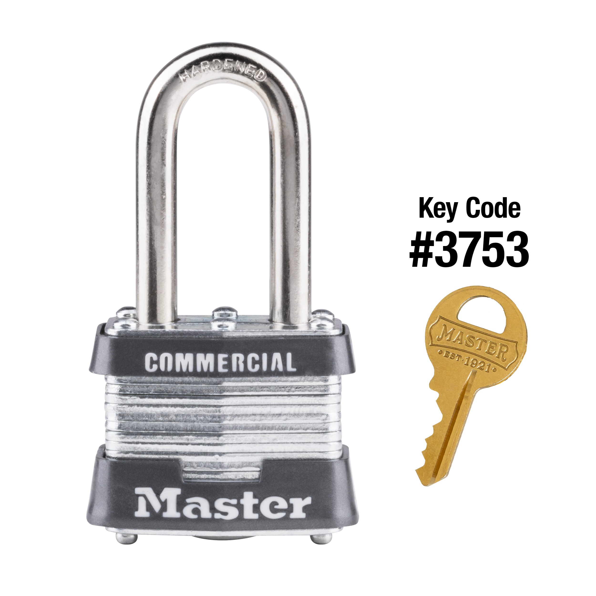 Master Lock Commercial Keyed Padlock, 1-9/16-in Wide x 1-1/2-in Shackle  Keyed Alike in the Padlocks department at