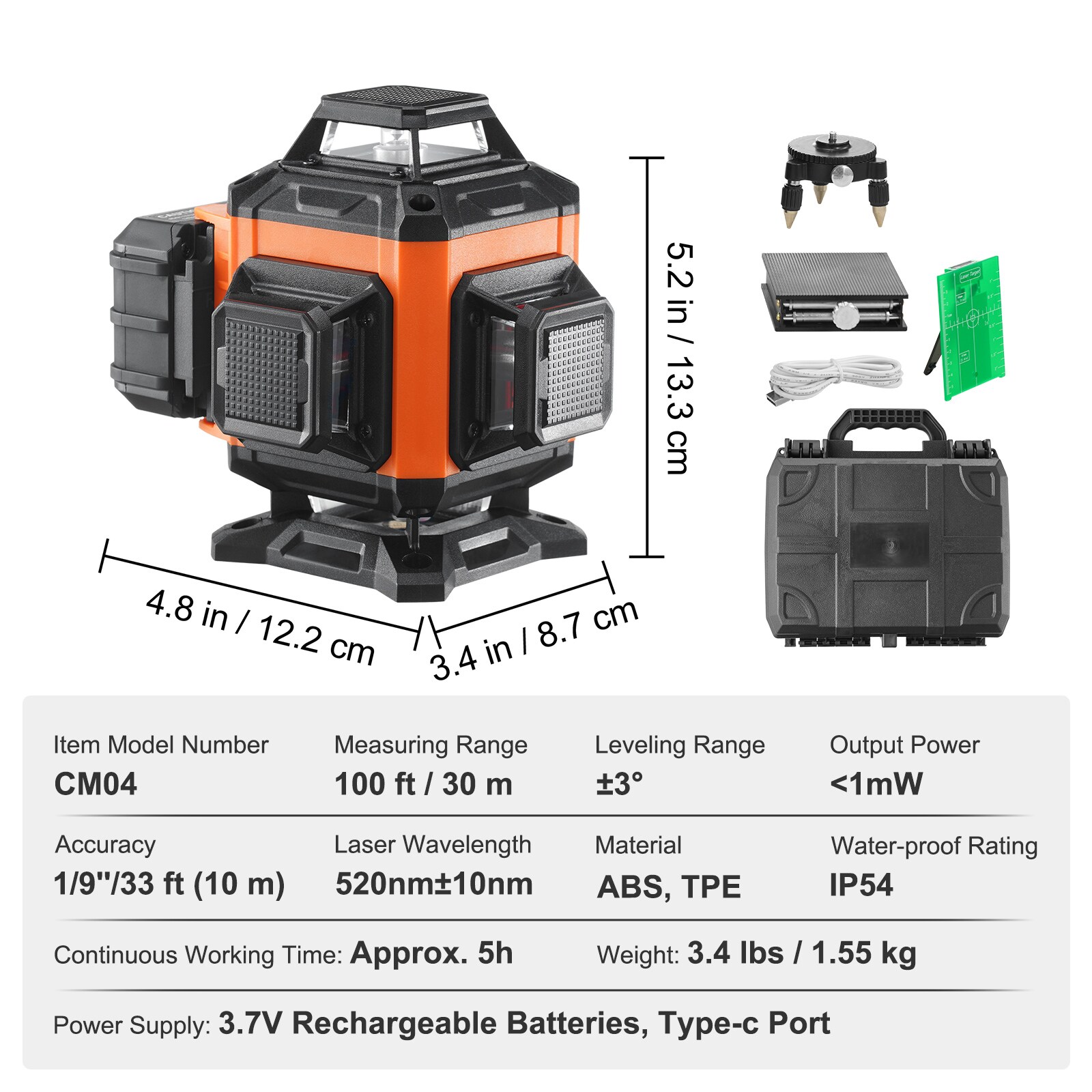 VEVOR XJGSPY100FT16GSIAV9 Laser-Level - View #8