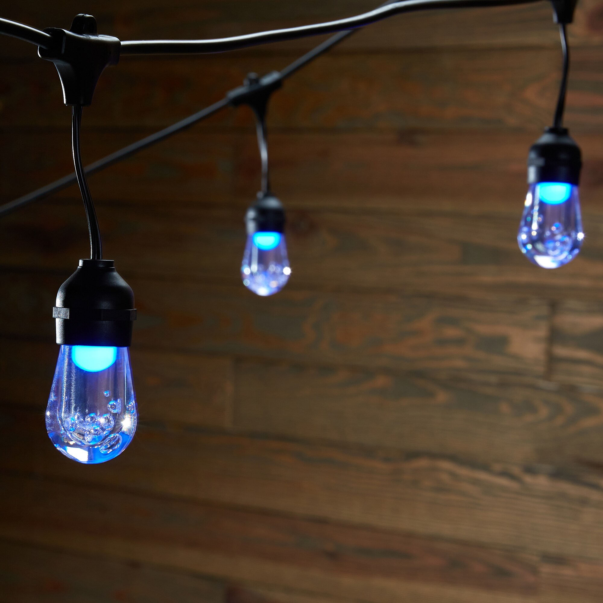 Harbor Breeze 25 ft Plug in Black Indoor Outdoor String Light with 12 Color Changing LED Novelty Bulbs SLL12RGB at Lowes