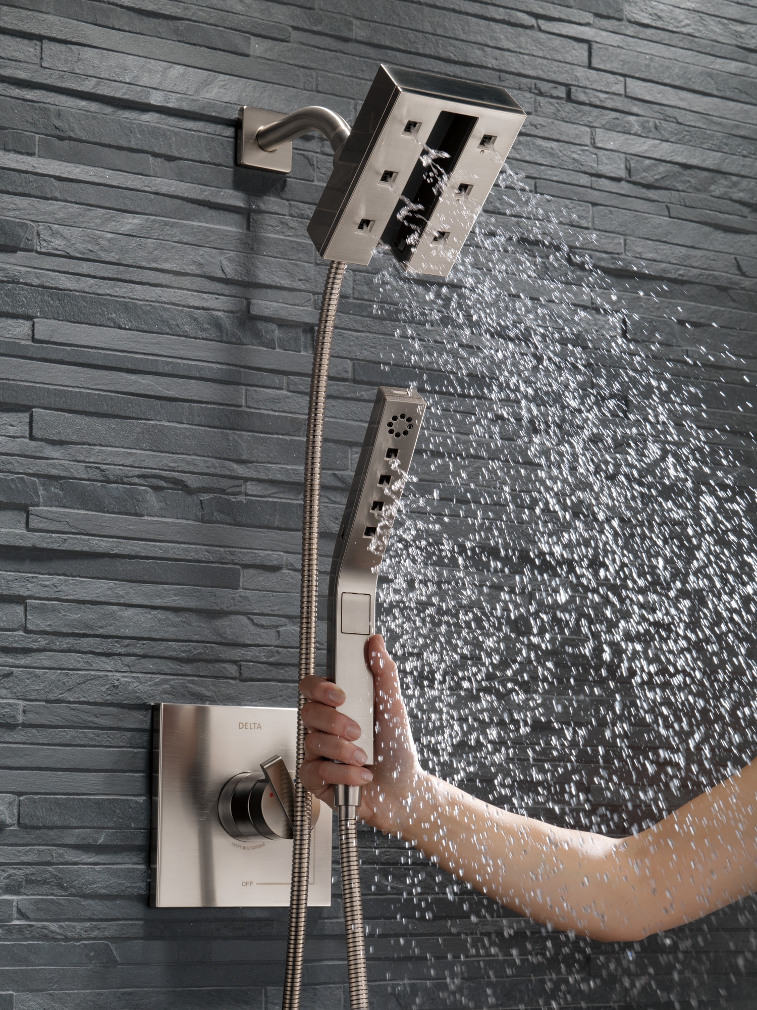 Delta T17067-SS Bath-Shower-Facc - View #4