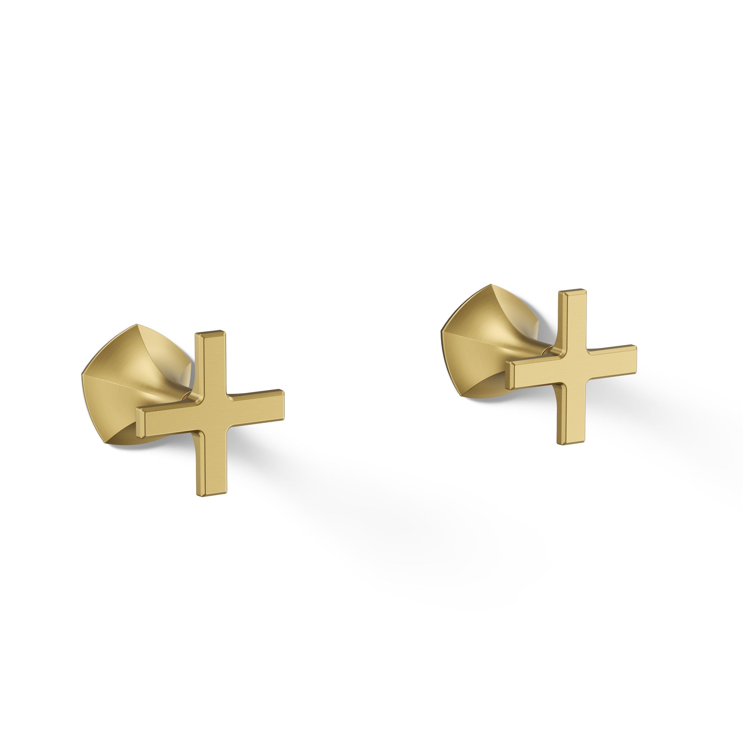 KOHLER Occasion Vibrant Brushed Moderne Brass 2 -Handle Cross Bathroom Sink Faucet Handle