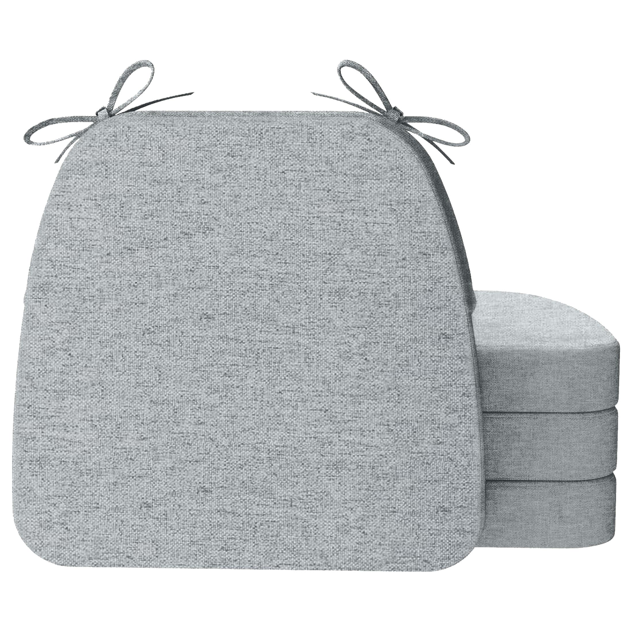 AAAAAcessories LS-DCCLH-ZXHUI-4P Gray Solid Chair Cushion