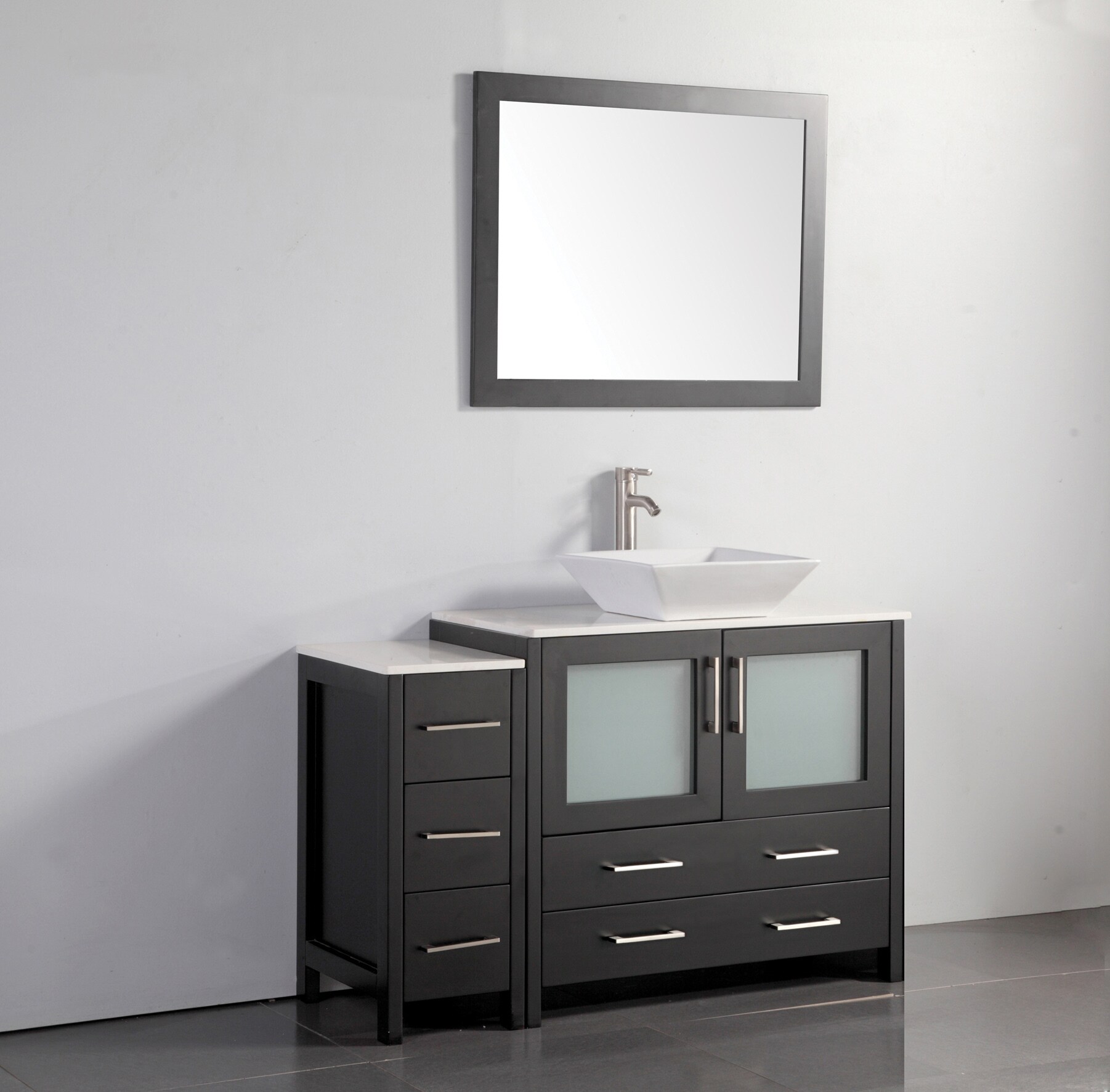 Vanity Art Ravenna 48-in Espresso Single Sink Bathroom Vanity With ...