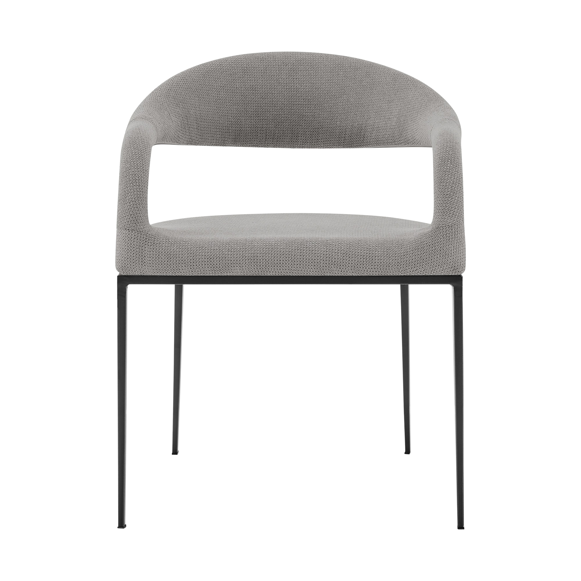 Armen Living LCMOSIBLKLGRY Dining-Chairs - View #3