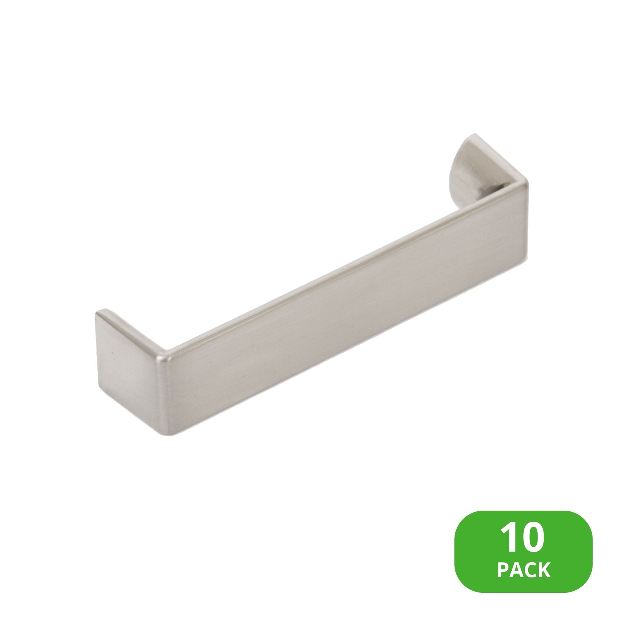 Sumner Street Home Hardware RL070215VP Lancaster 3-3/4-in , 96mm Center to Center Satin Nickel Rectangular Bar 10 -Pack