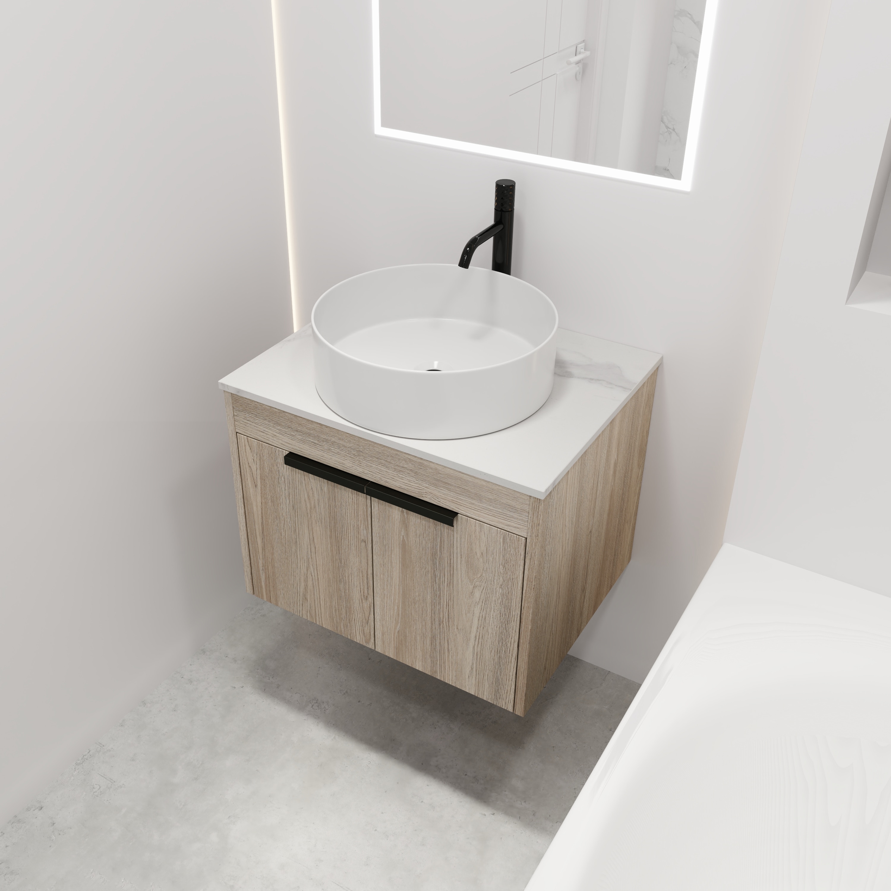 WELLFOR GLEM-S00016 Bath-Vanity-Combo - View #4