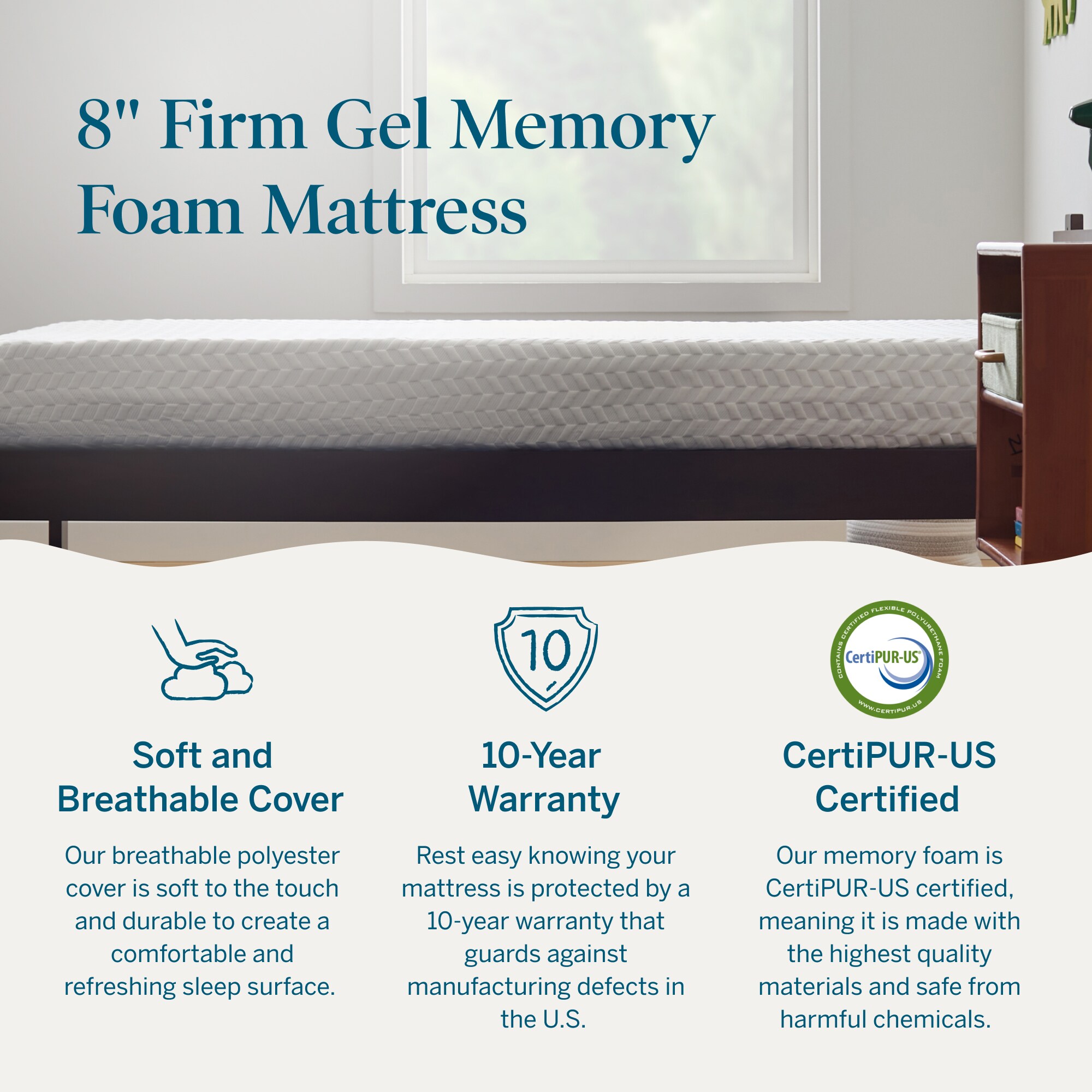 LUCID Comfort Collection LUCC08KK45MF Mattresses-Boxsprings - View #9