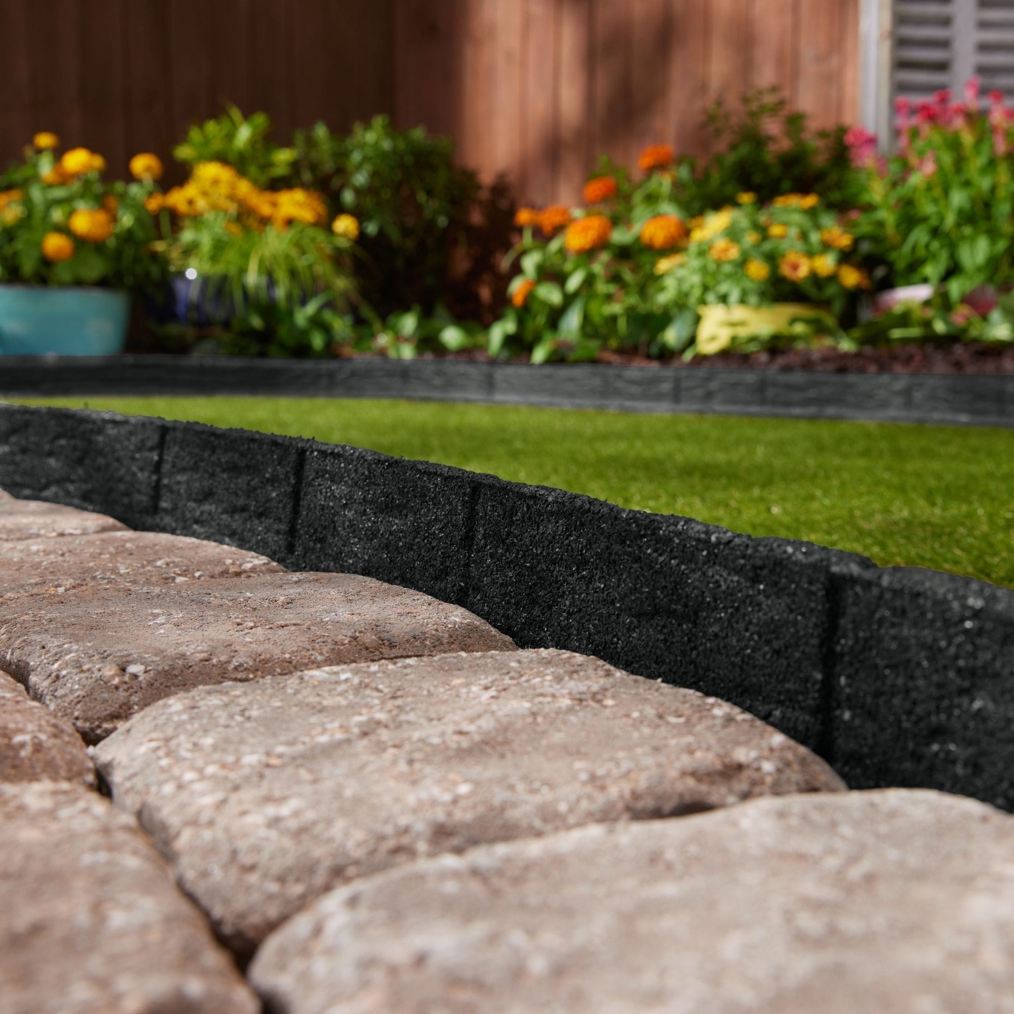 Unbreakable Landscape Edging - Recycled Black Plastic