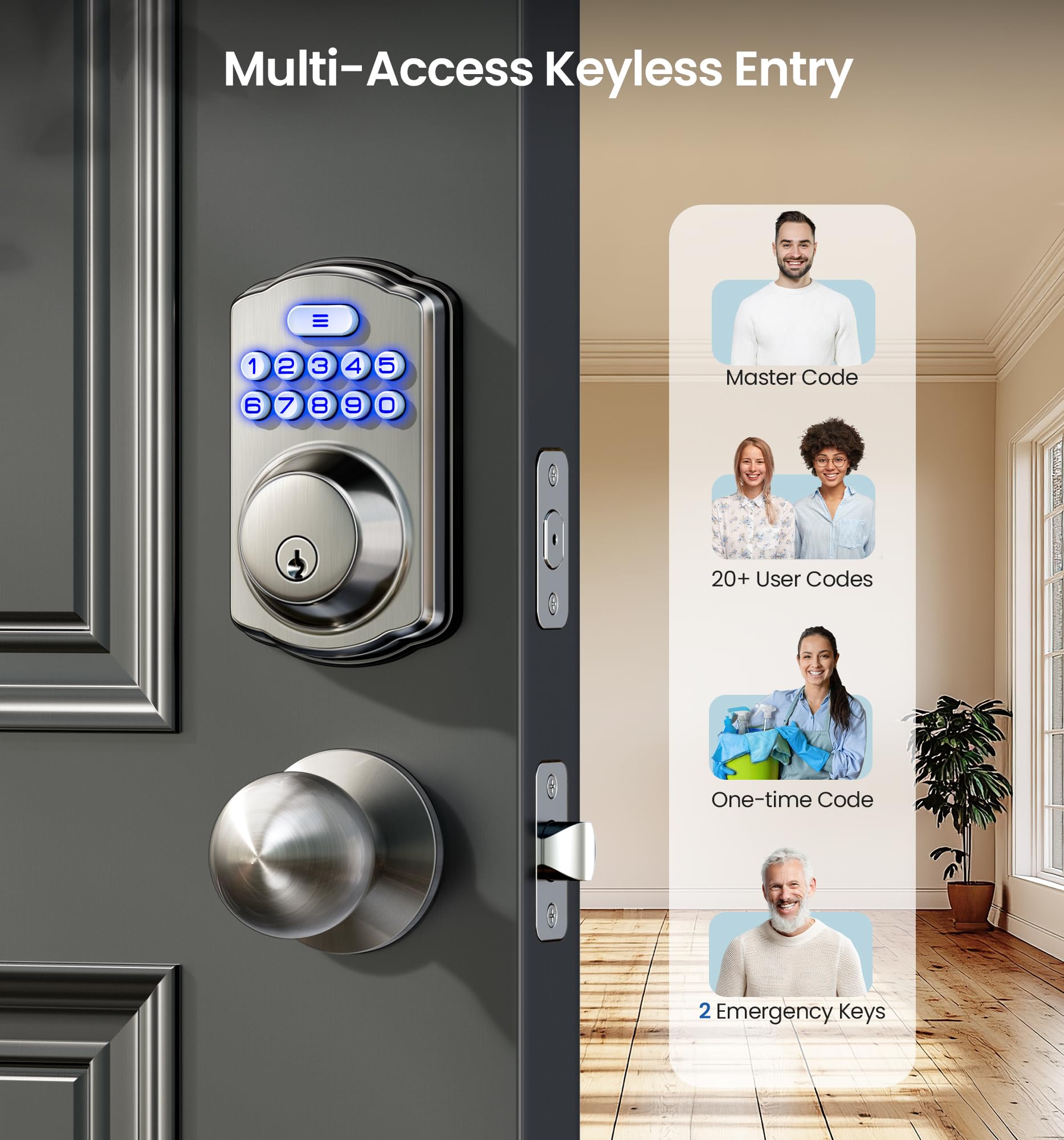 Misopily LMS0804M192 Electronic-Door-Locks - View #2