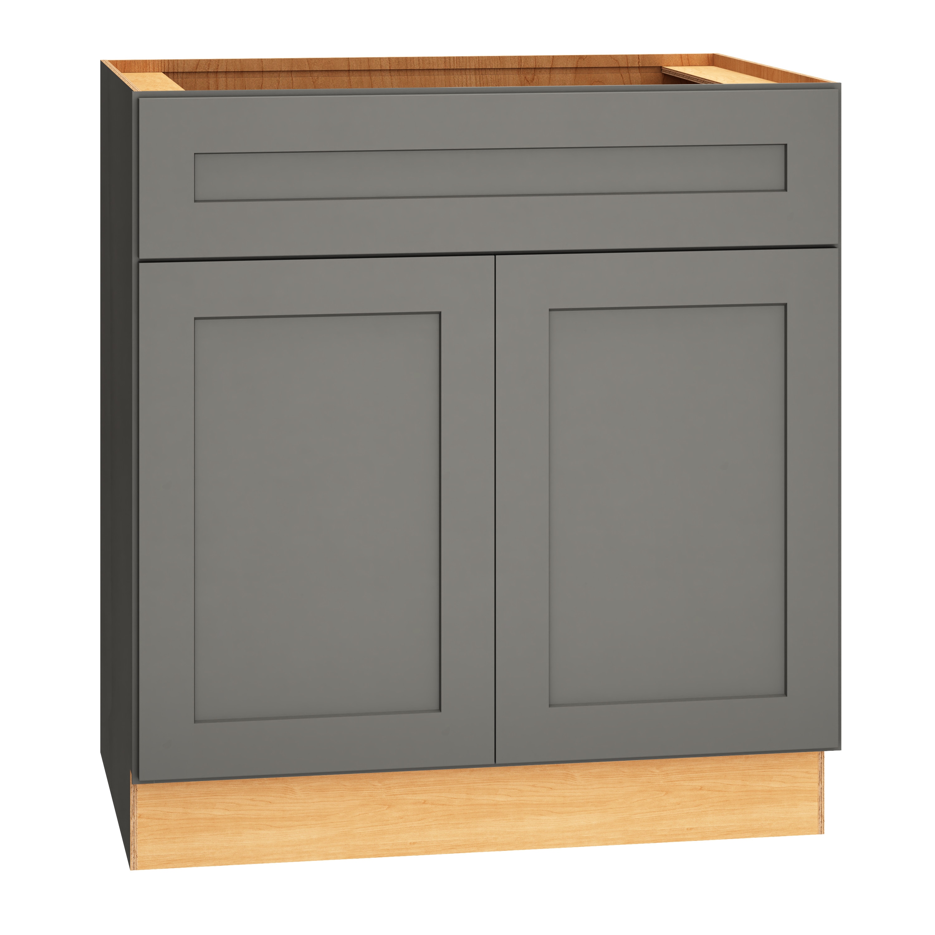 Diamond Express 328 VSB3032.521 Jamestown 30-in Moonstone Gray Bathroom Vanity Base Cabinet without Top