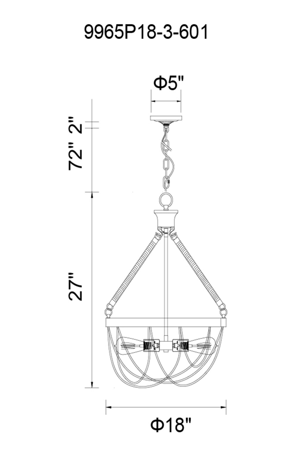 CWI Lighting 9965P18-3-601 b090015 - View #6