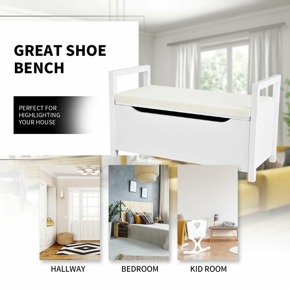 Costway HW56183WH bench - View #6