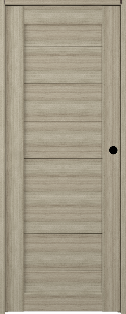 Belldinni 203741 36-in x 80-in Shambor Solid core 1-panel Left hand Textured Prefinished Pine Wood Flat Jamb Single Prehung Interior Door