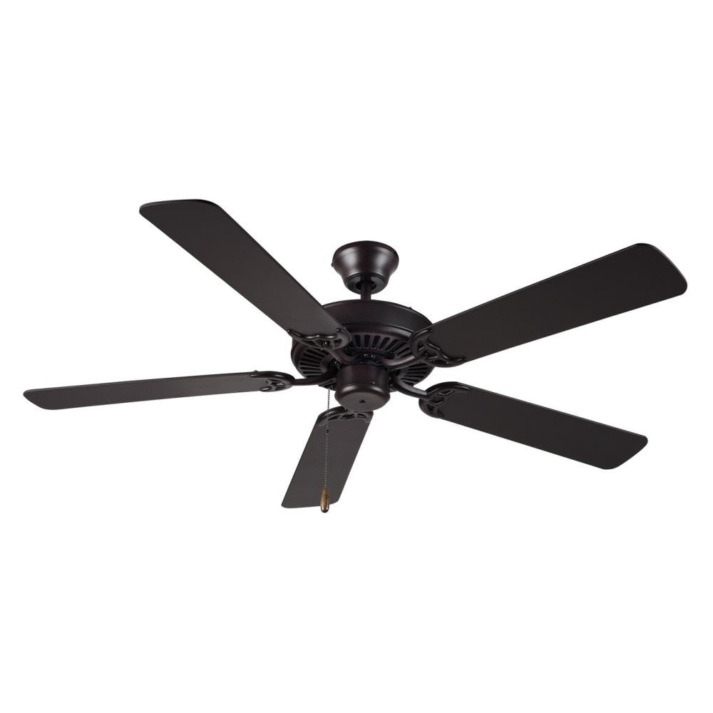 Monte Carlo Homebuilder 52-in Bronze Indoor Ceiling Fan (5-blade) in ...