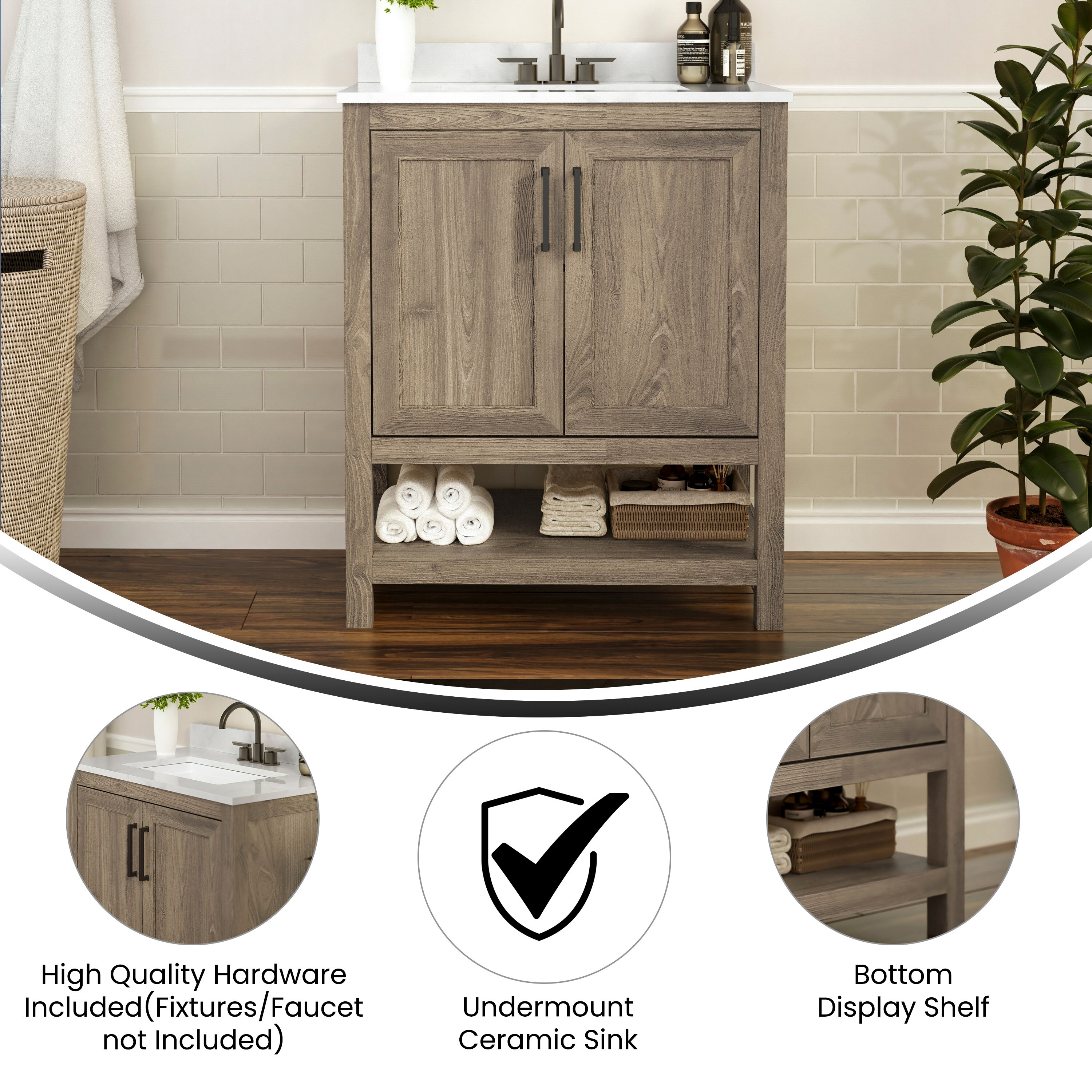 Flash Furniture 196861105913 Bath-Vanity-Combo - View #3