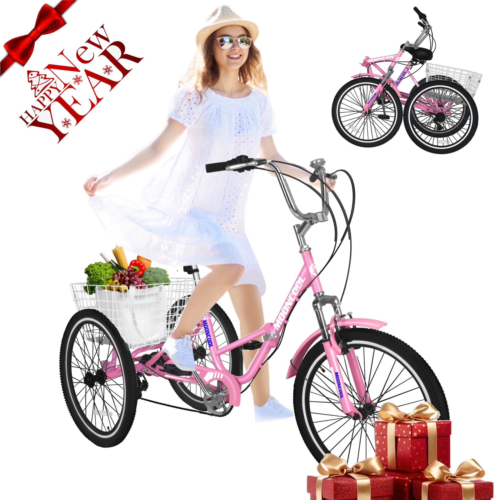 Esazn M-P26ZD-QFLYU 26-in Adult unisex Tricycle