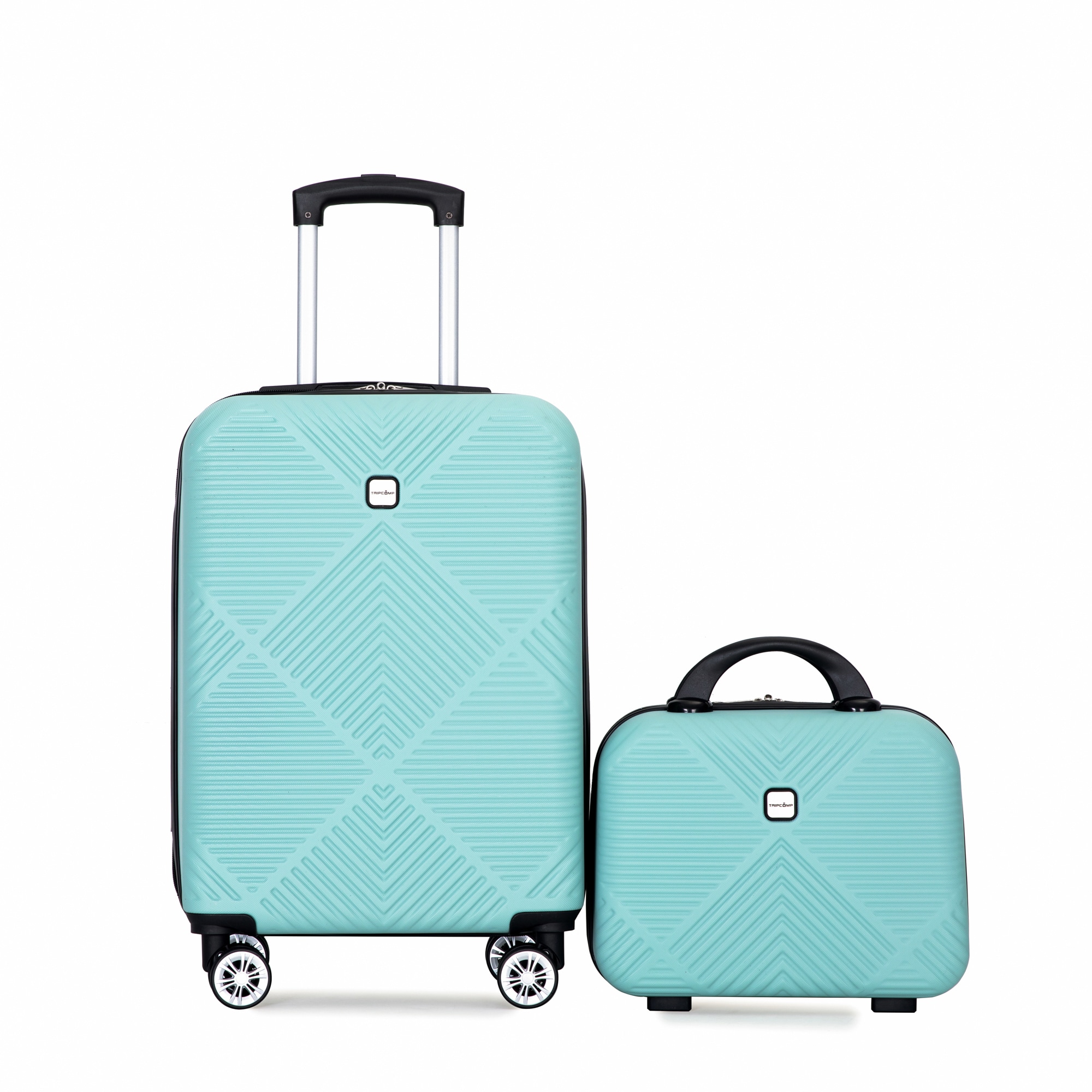 SINOFURN SYD9400017LB 14.3x8.6x21 Light Blue Plastic Hardshell Suitcase set 2 -Bag