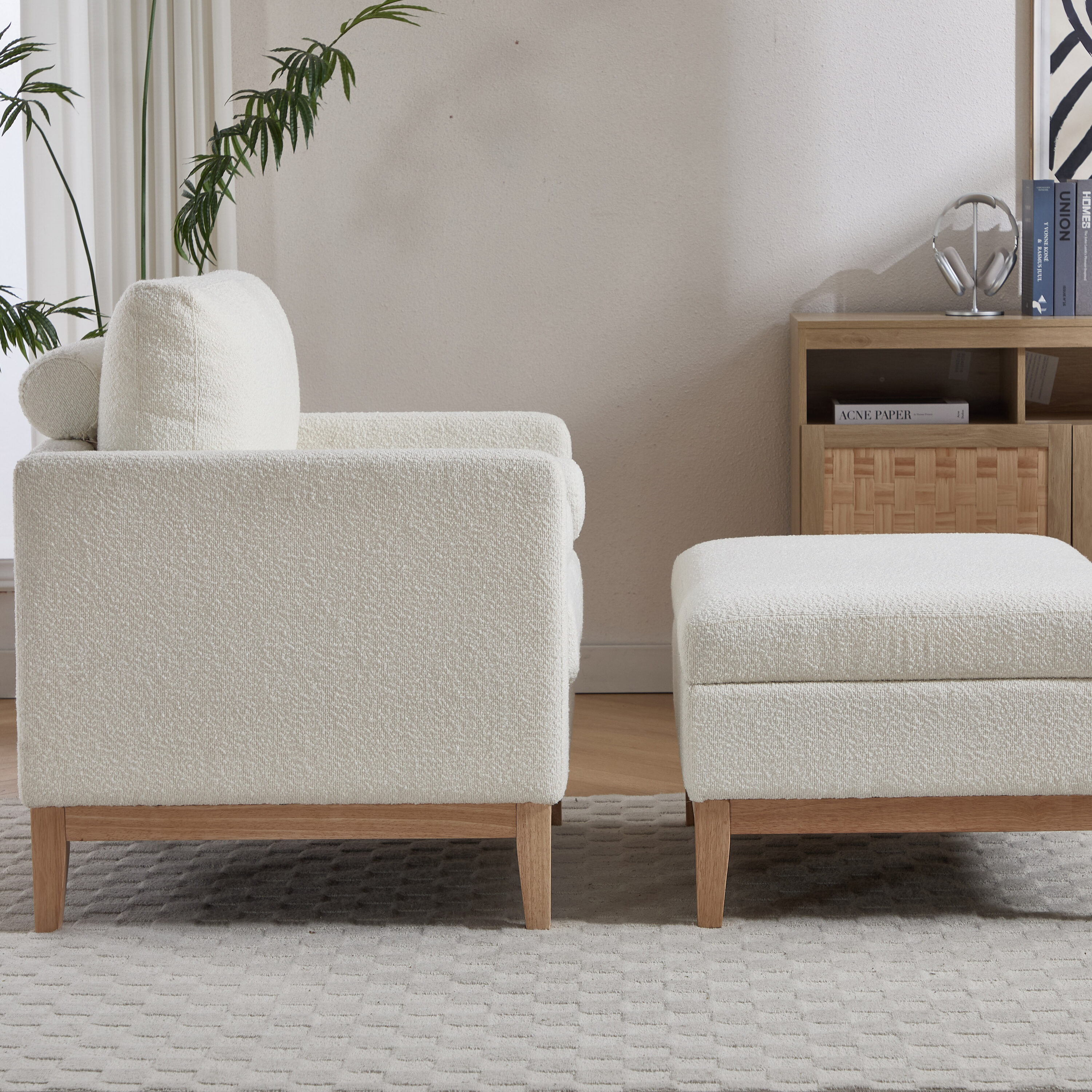 Hrinhom HC-S2019SET-IVORY chairs - View #4