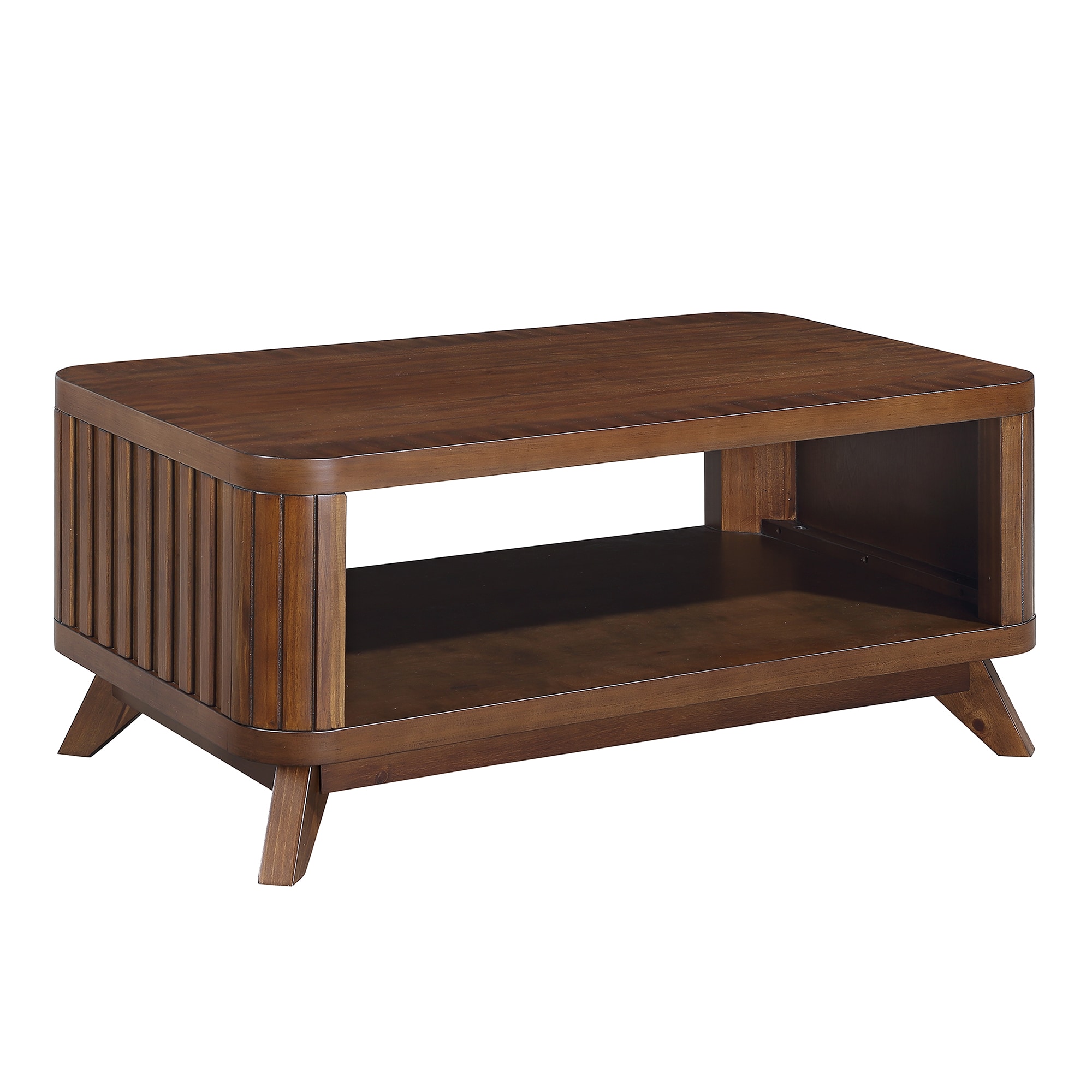 Bybafun YC0900007 Midcentury Wood MDF Pine 41.5-in W x 19-in H Coffee Table