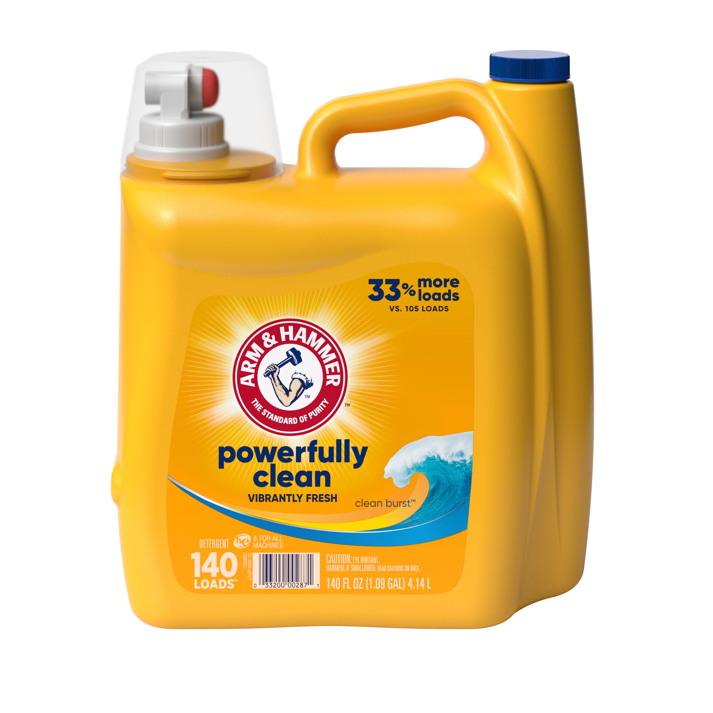 Arm Hammer Clean Burst HE Laundry Detergent 140 fl oz in the