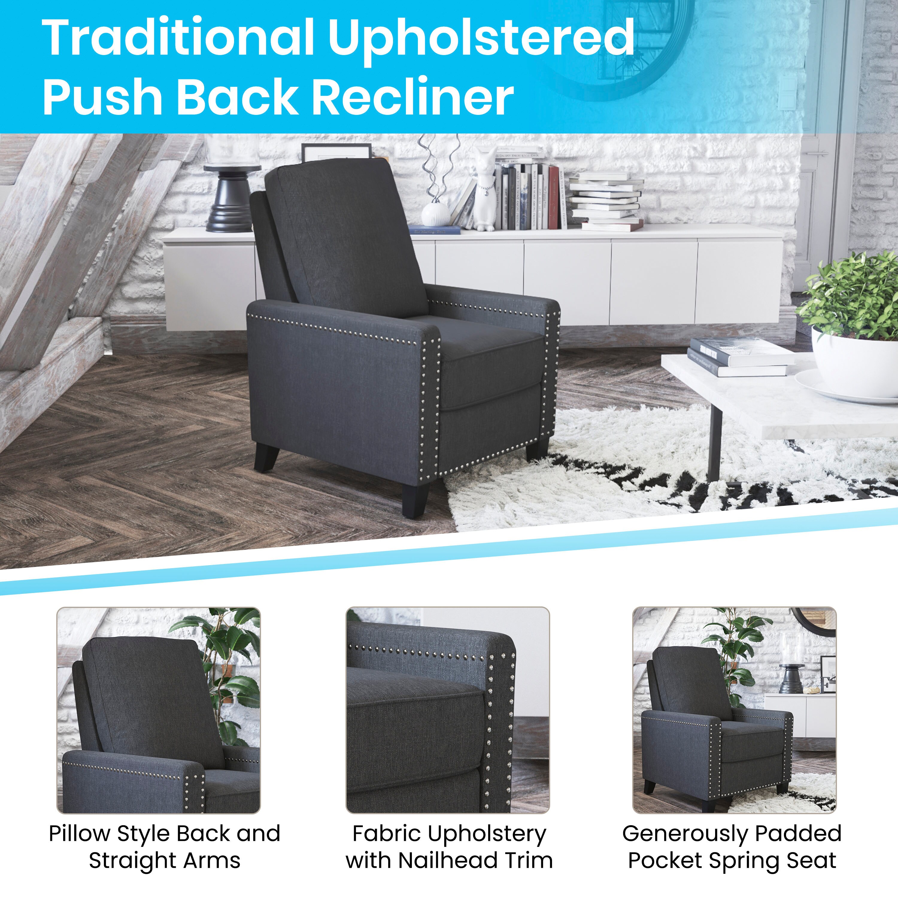 Flash Furniture 840196327792 recliners - View #3