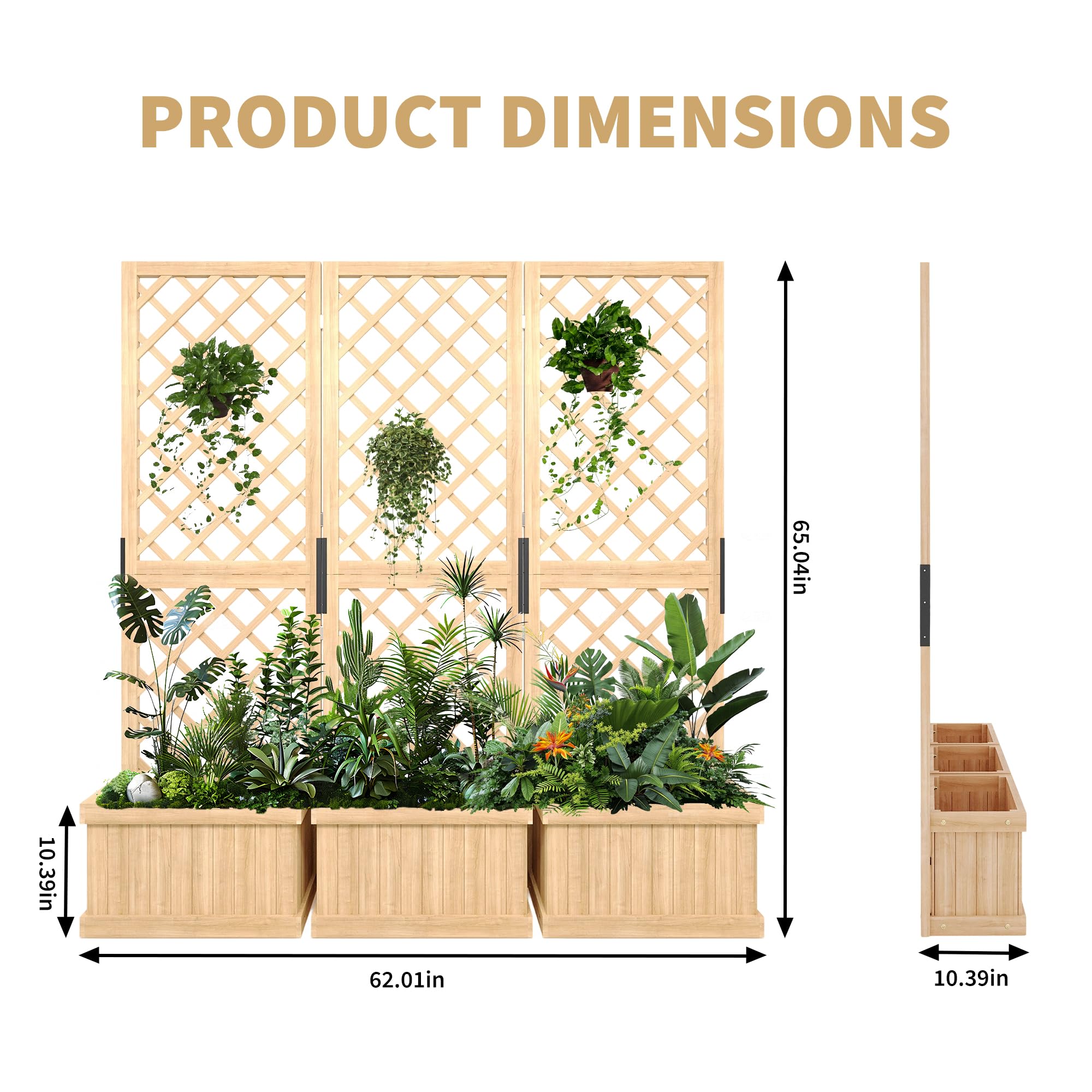 IdealHouse CO-YMO40AJ17KWN Raised-Planter-Boxes - View #3