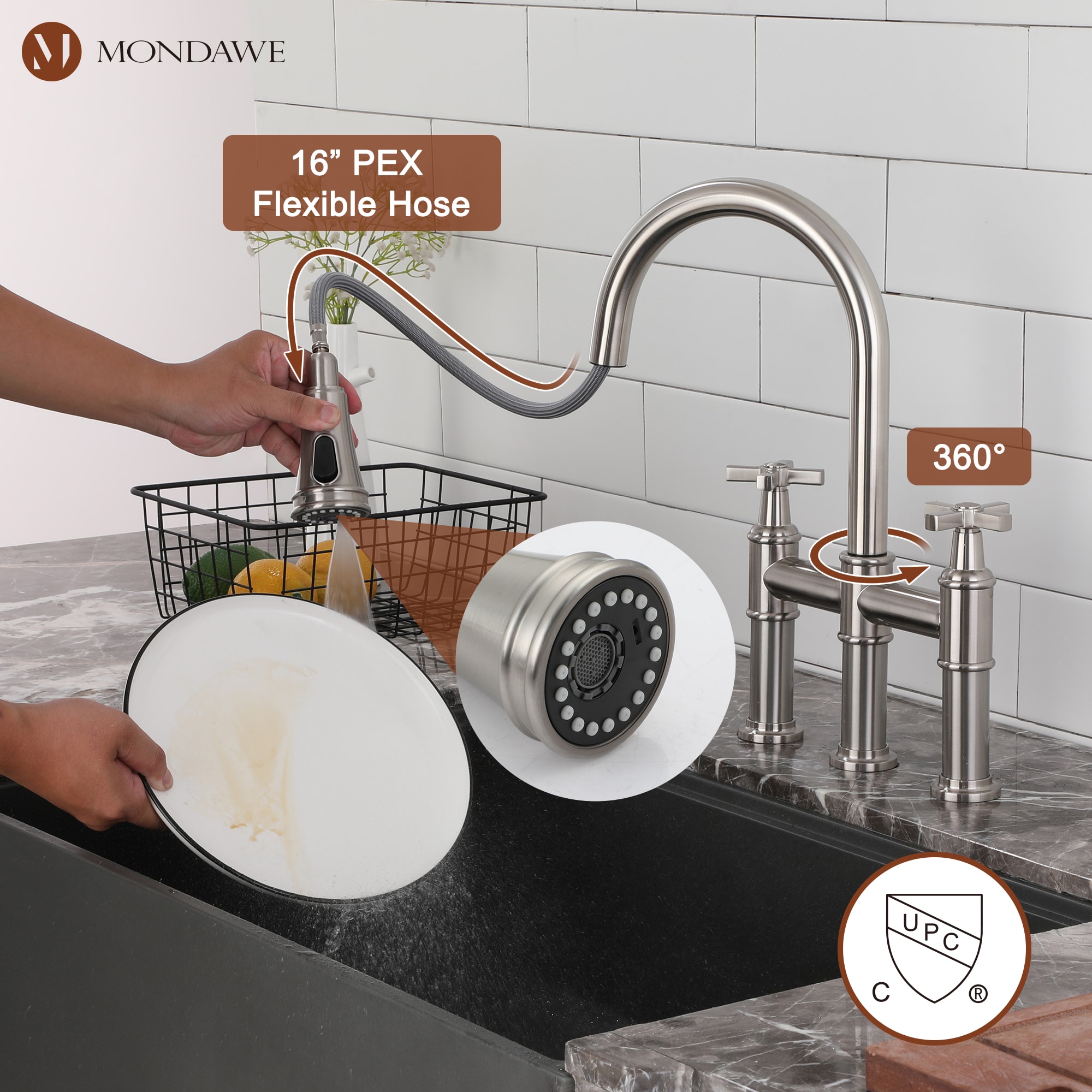 Mondawe OR-SP02CH-DG Kitchen-Faucets - View #6
