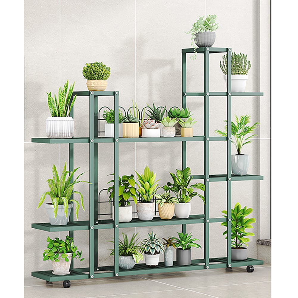 WhizMax Large Plant Stand with Wheels Tiered Plant Stand Multiple