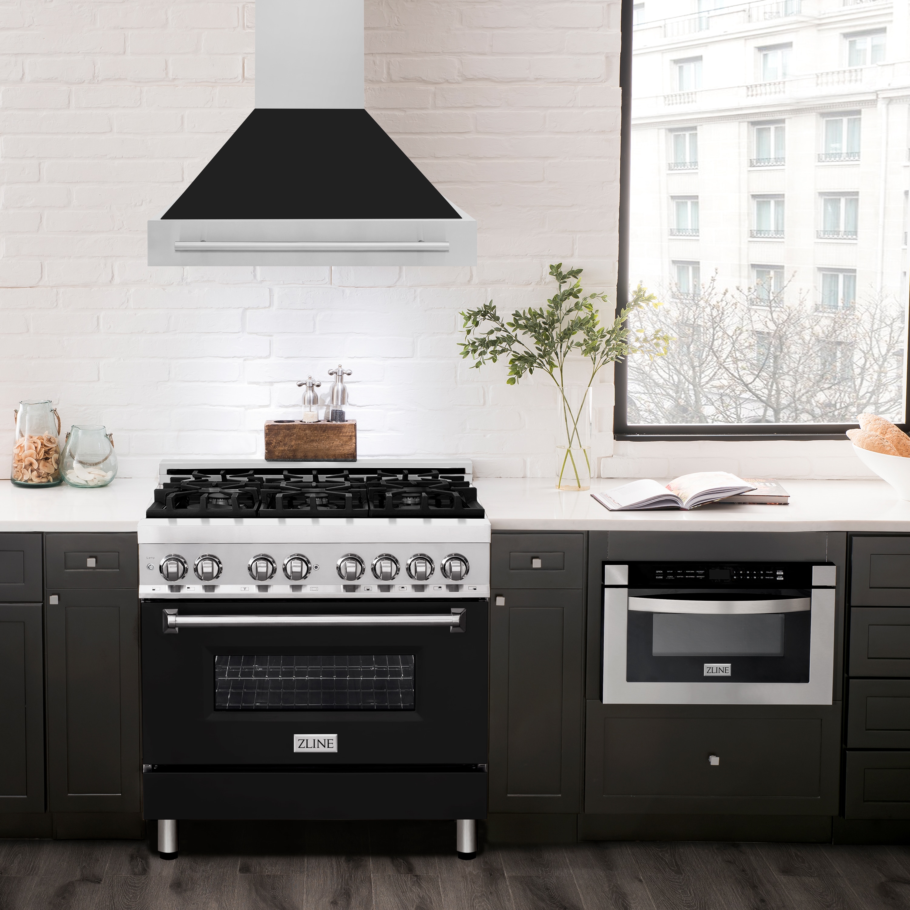 ZLINE KITCHEN & BATH 8654STX-BLM-36 Wall-Mounted-Range-Hoods - View #5