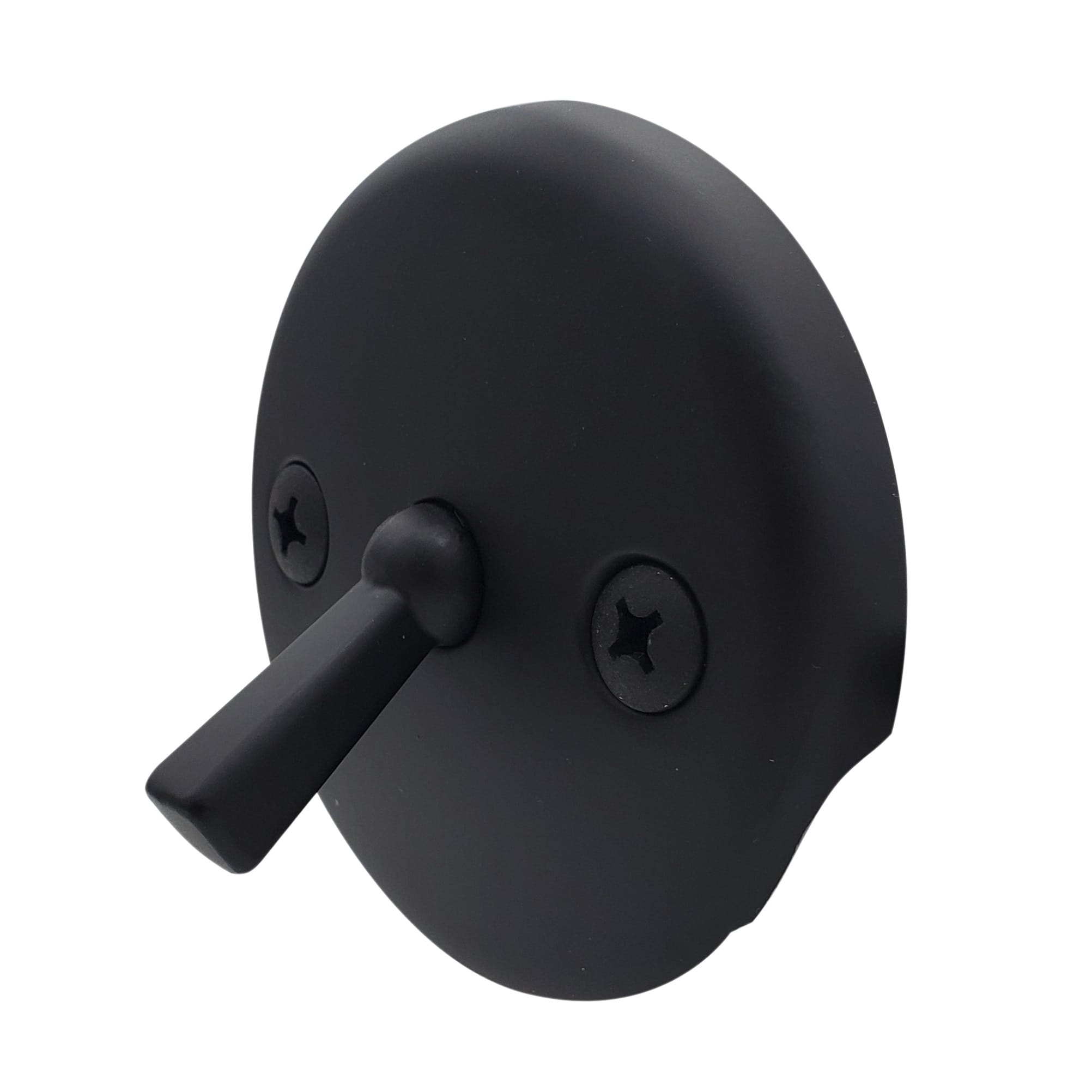 WESTBRASS D330-62 Overflow Faceplate W/screw 3-1/8" Two-hole Trip Lever In Matte Black