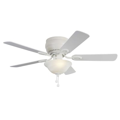 Harbor Breeze Mayfield 44 In White Led, Harbor Breeze Ceiling Fan Light Pull Chain Replacement
