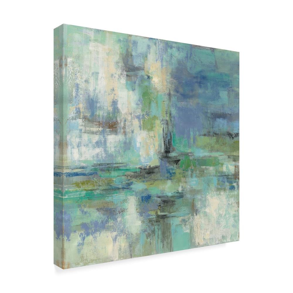 Trademark Fine Art Framed 24-in H x 24-in W Abstract Print on Canvas at ...