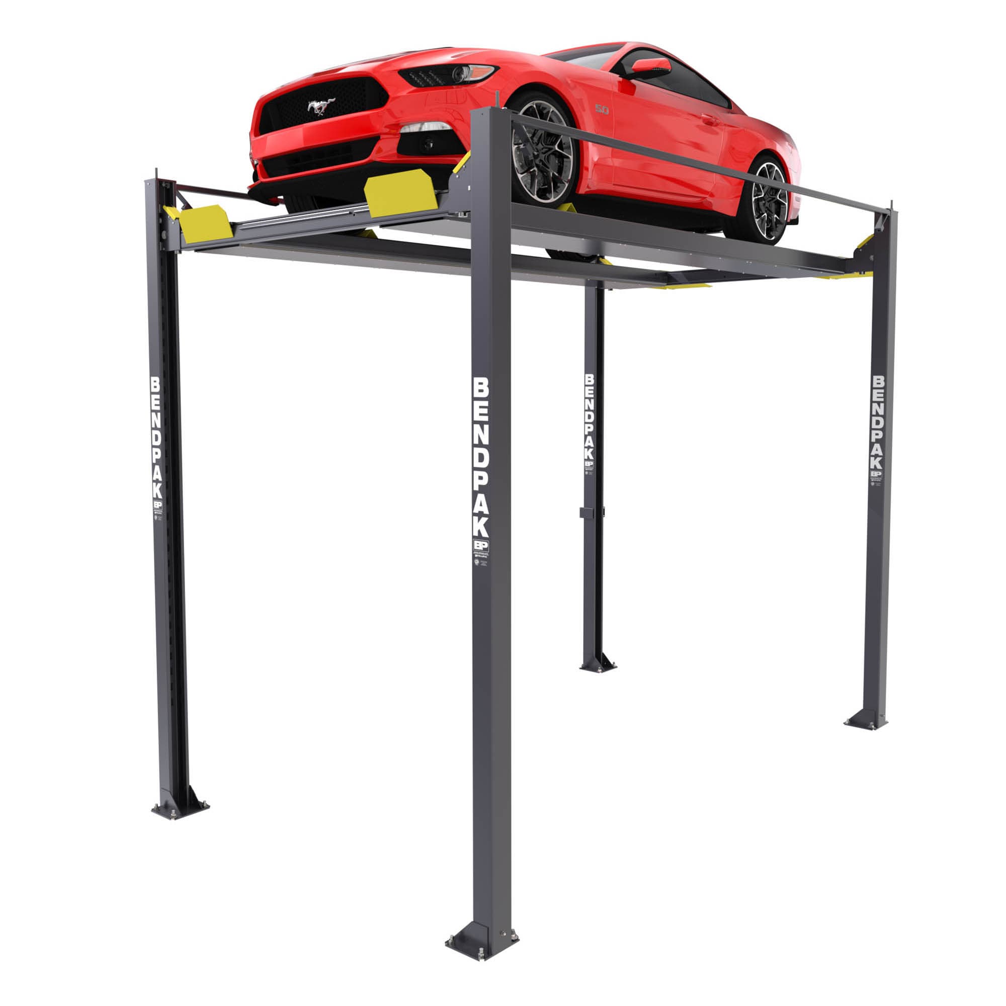 BendPak 5175516 HD-7PXW Super-tall Four-post Vehicle Lift, 140 In Max Rise, 7,000 Lb Capacity