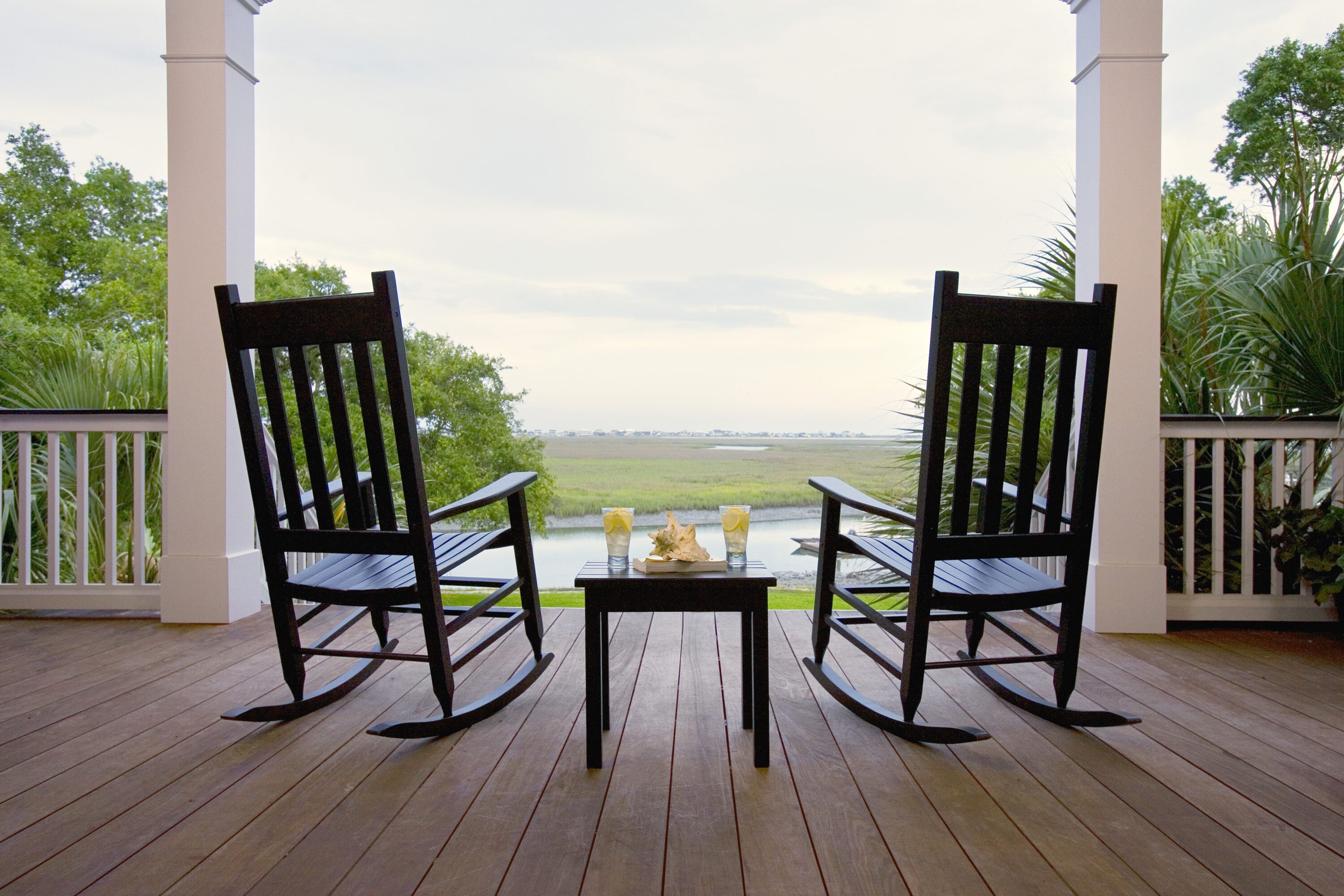 Garden Treasures Rocking Chair with Slat Seat at Lowes