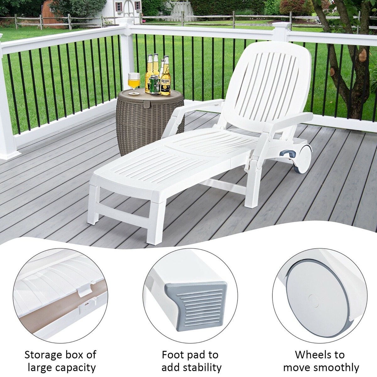 Costway OP70717WH Patio-Chairs - View #6
