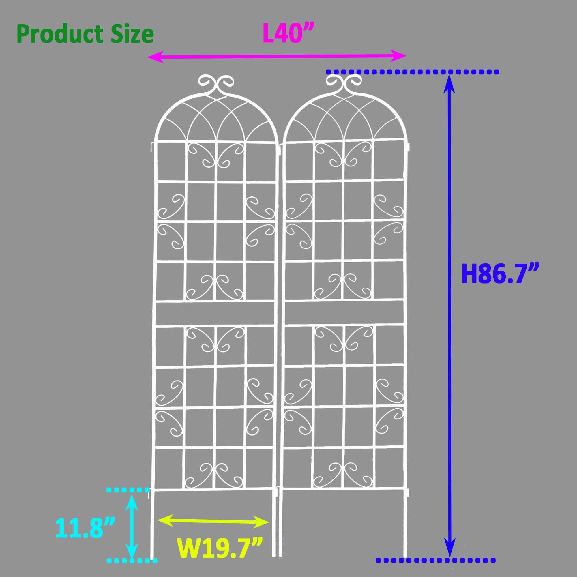Runesay GARPOTPL-20 Arbor-Trellis-Accessories - View #7