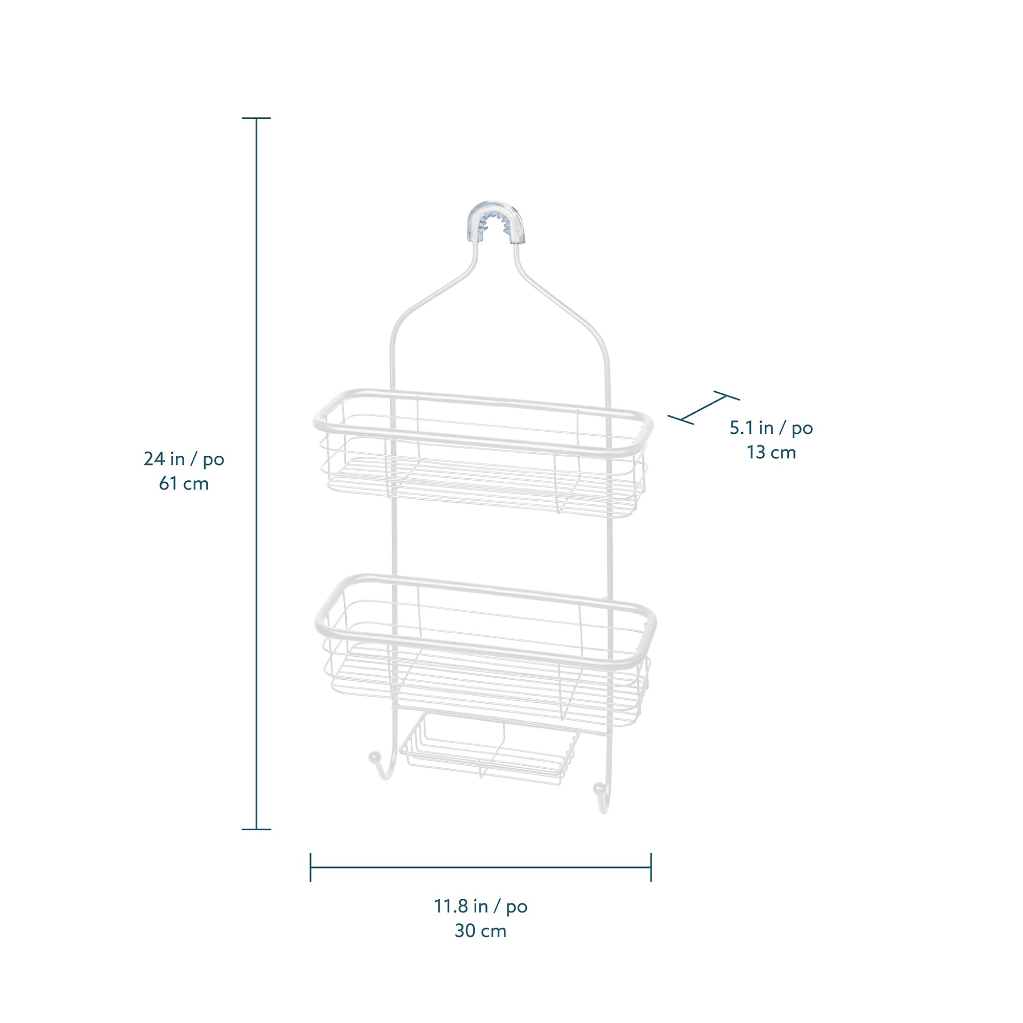 Moorefield SC422MWT Hanging-Shower-Caddies - View #3
