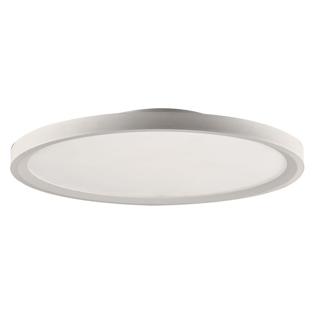 PLC Lighting 84459WH 1-Light 17.75-in White LED Flush Mount Light