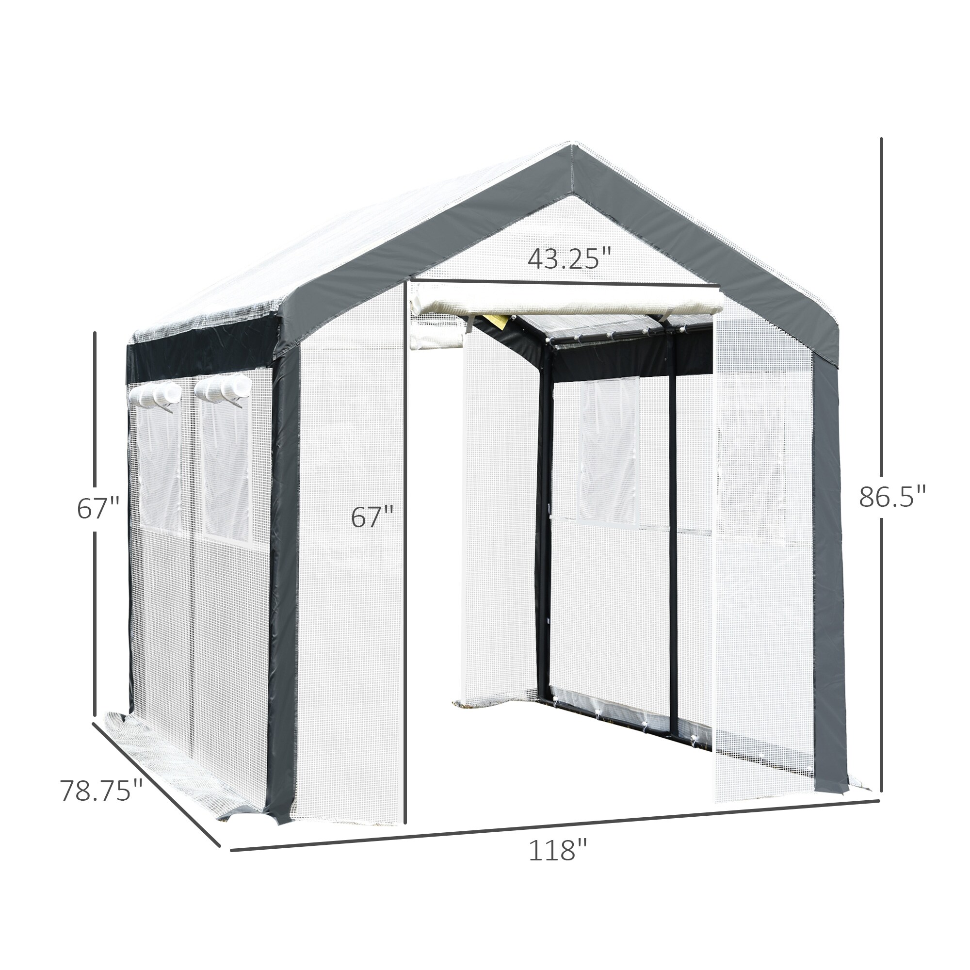 Outsunny 845-298 greenhouses - View #3
