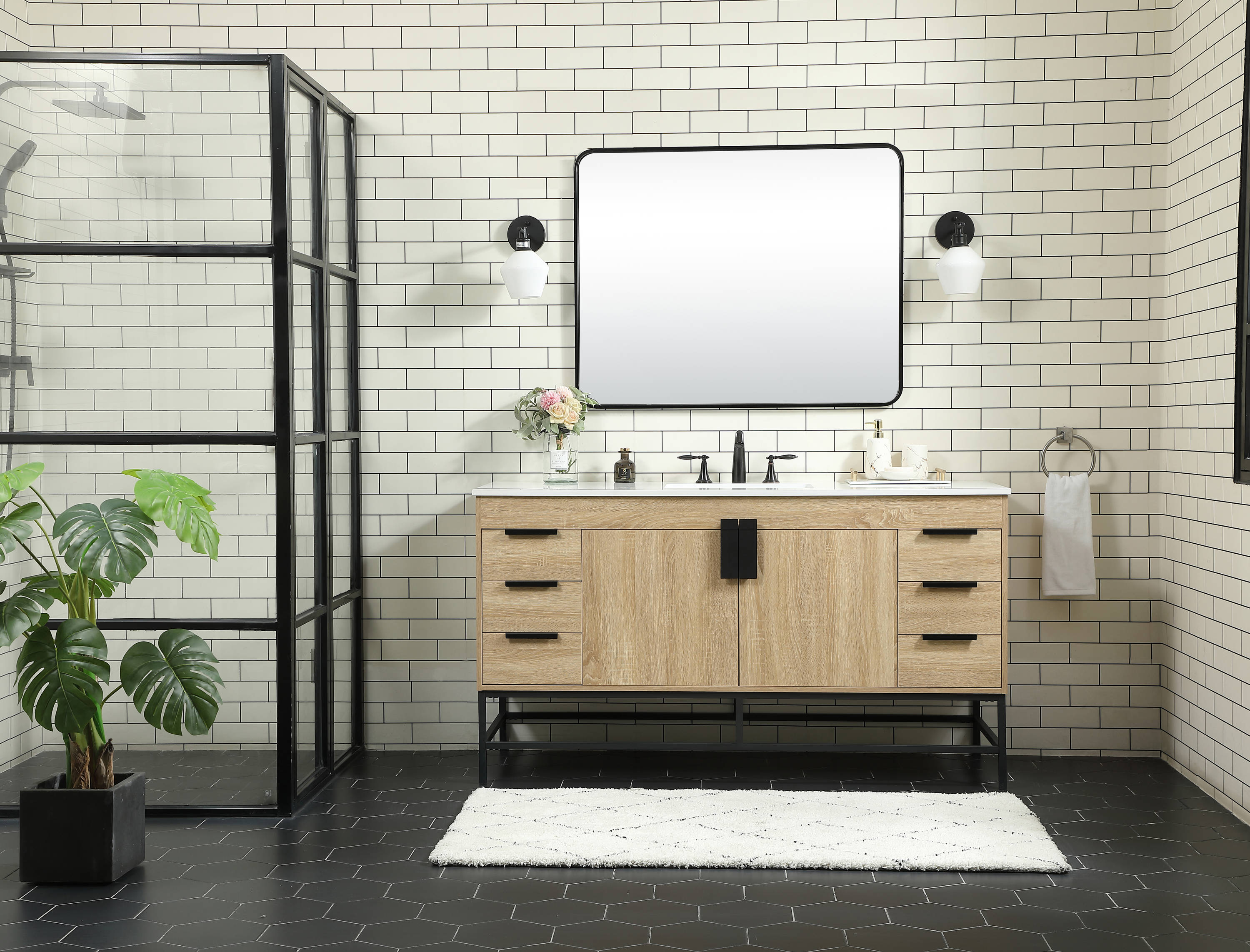 Elegant Decor HF146580MW Bath-Vanity-Combo - View #5